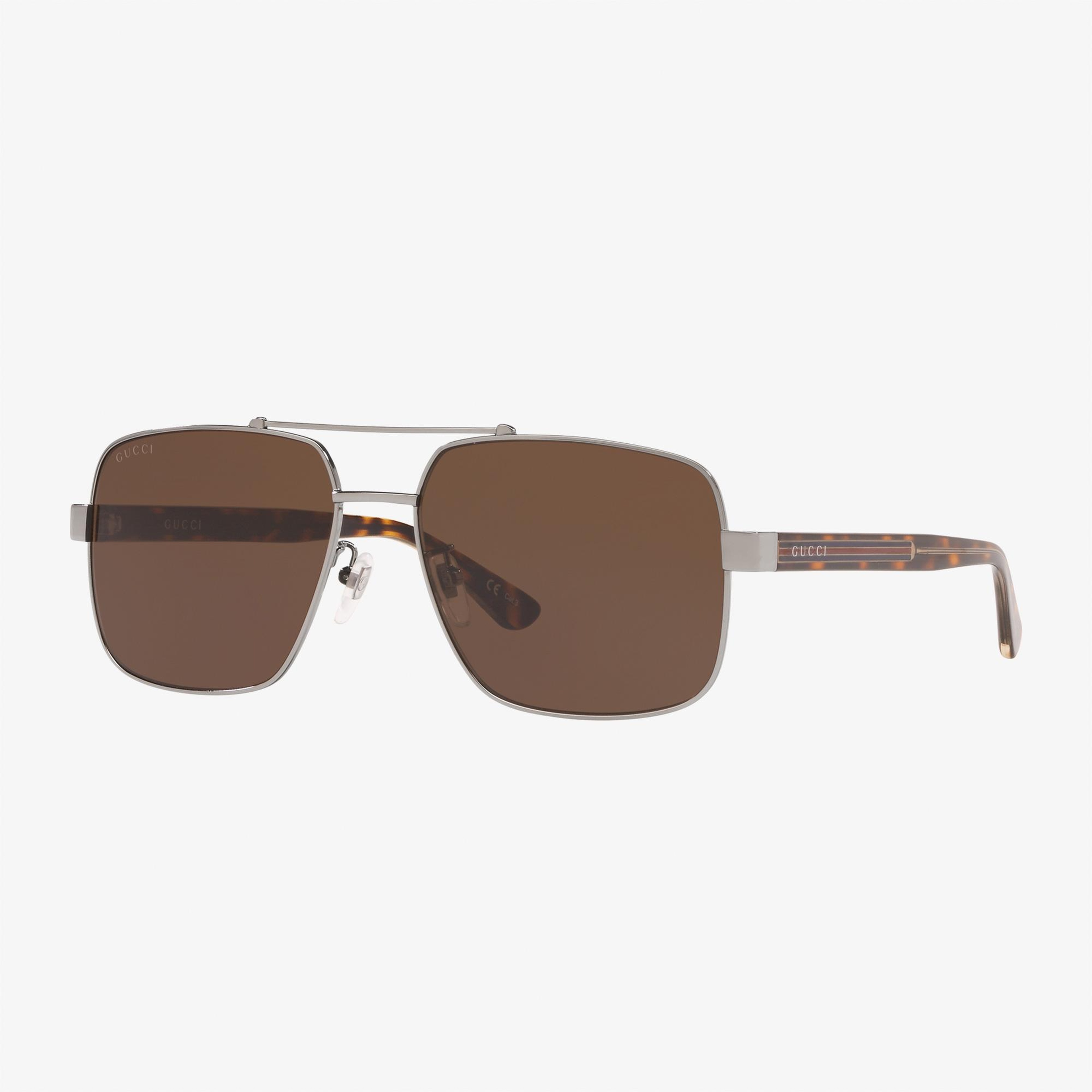 GUCCI 0Rb3708 Erkek Gümüş Güneş Gözlüğü