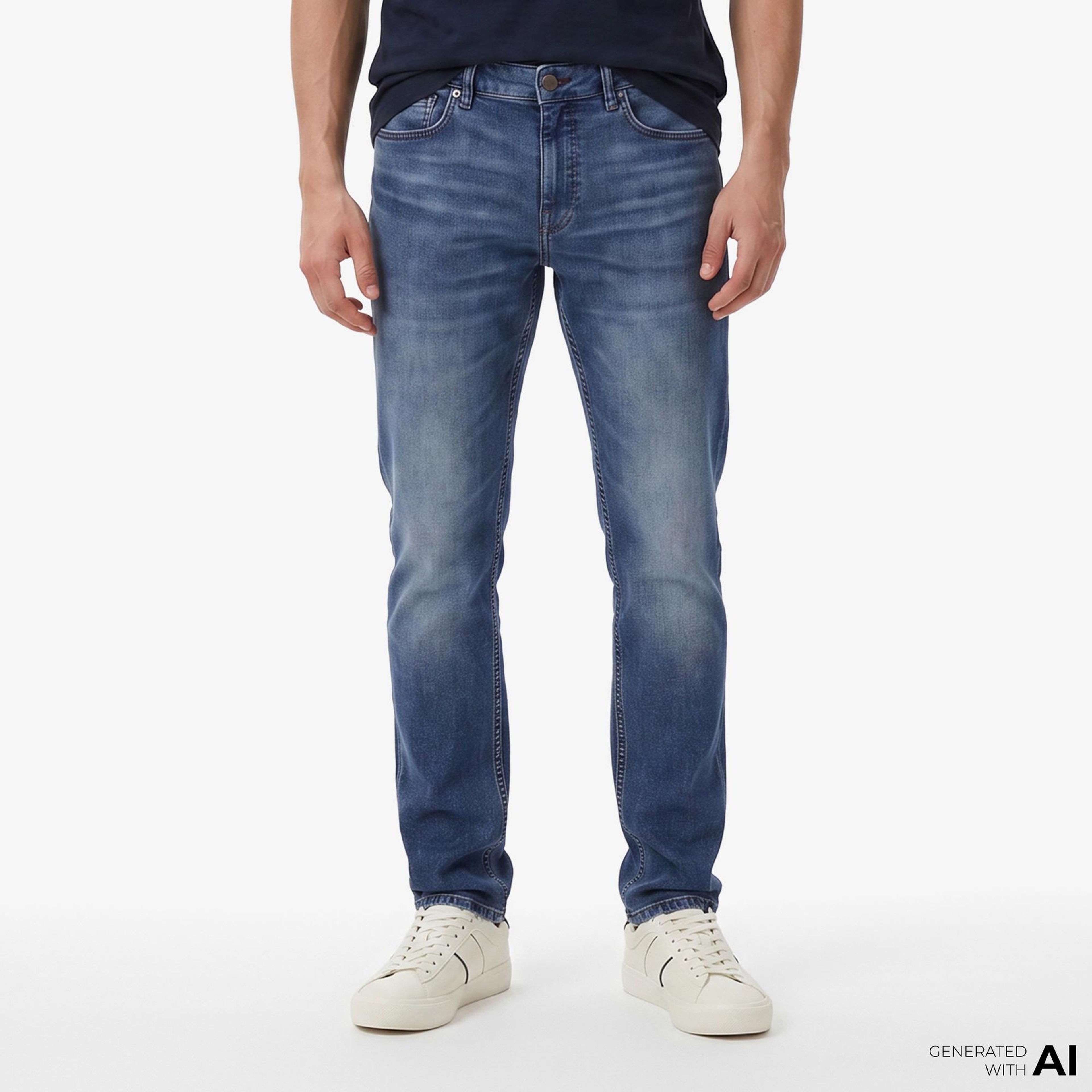Boss Delaware Erkek Mavi Jean