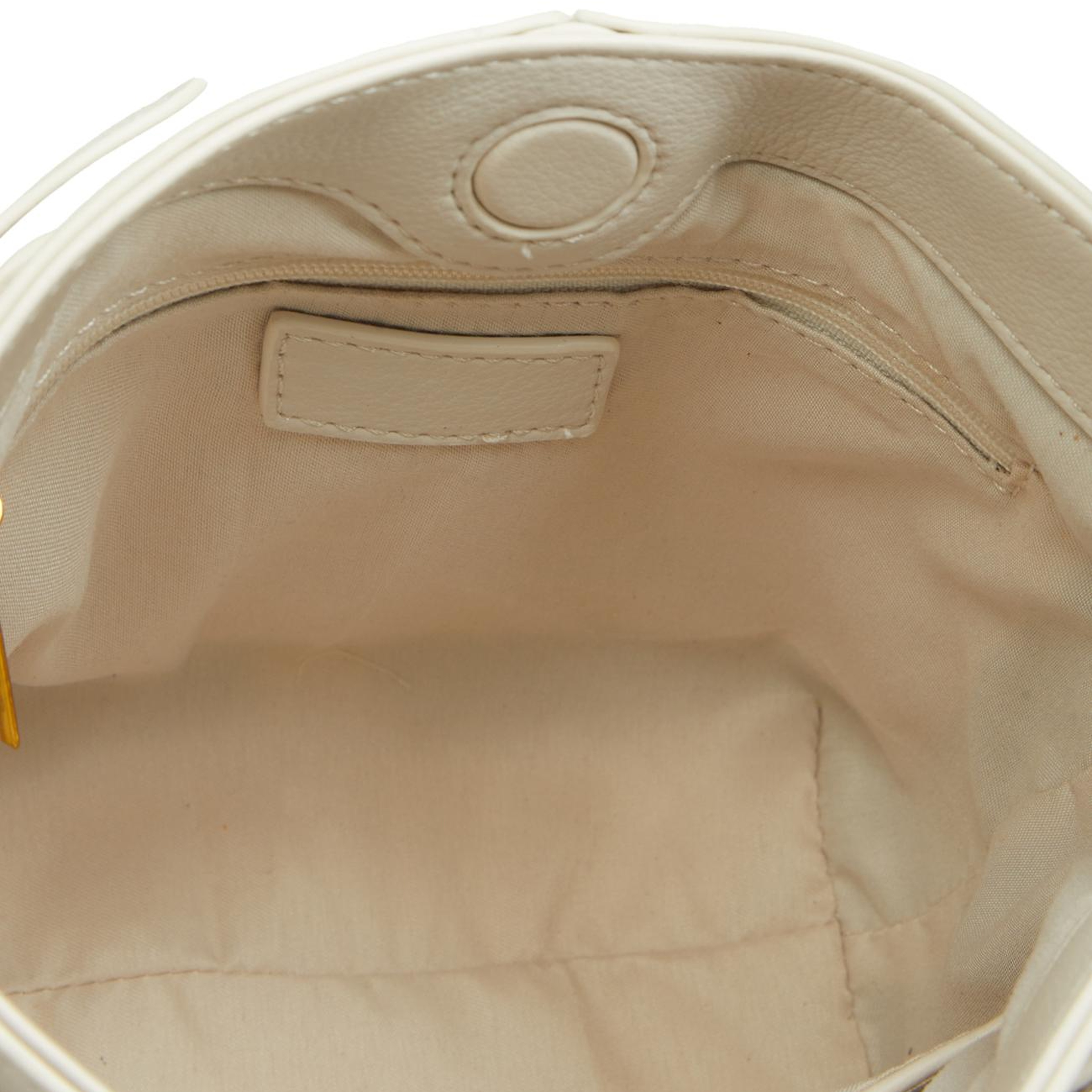 Divarese Kadın Bej Deri Bucket Çanta