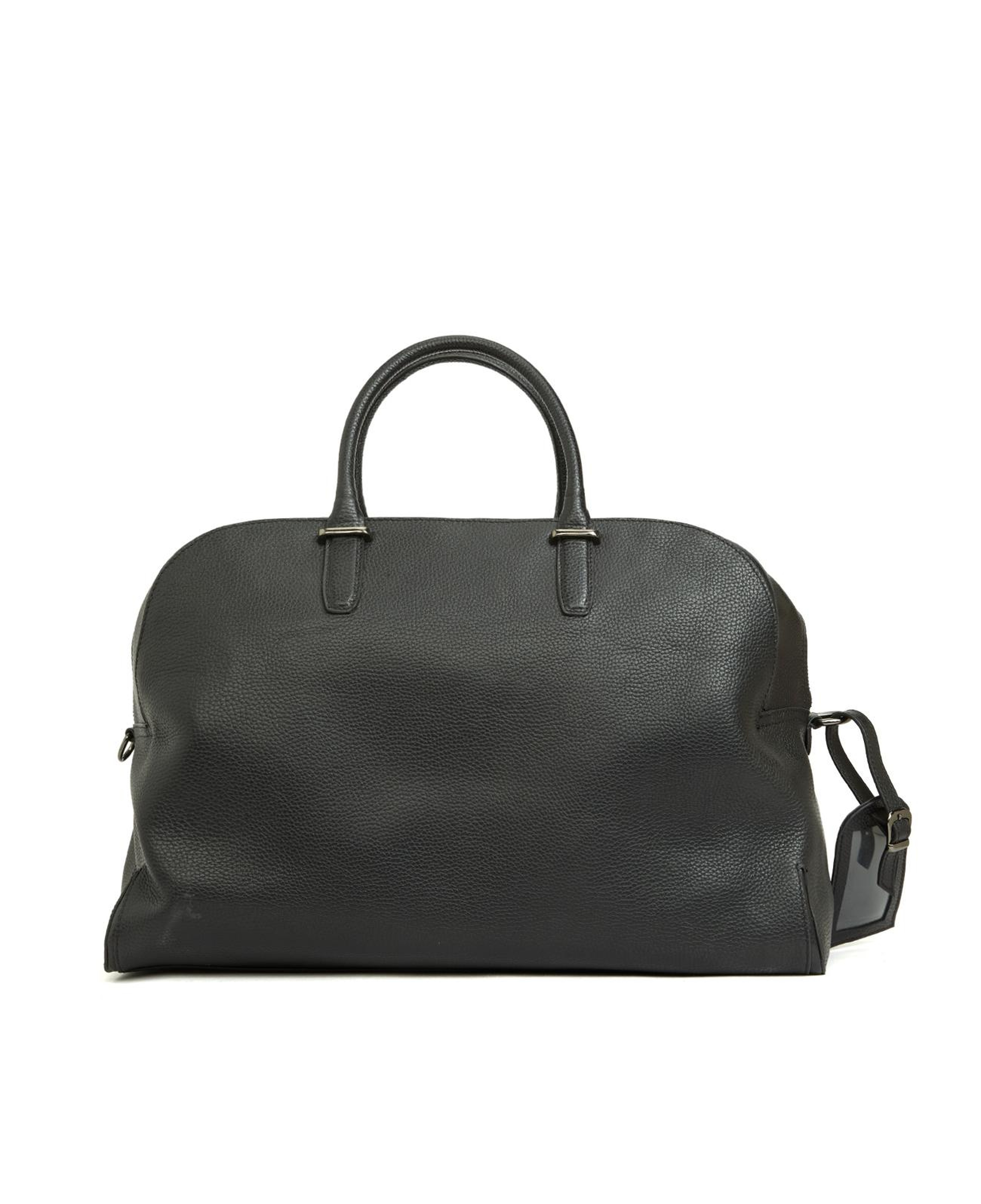 George Hogg Erkek Siyah Deri Seyahat Çantası