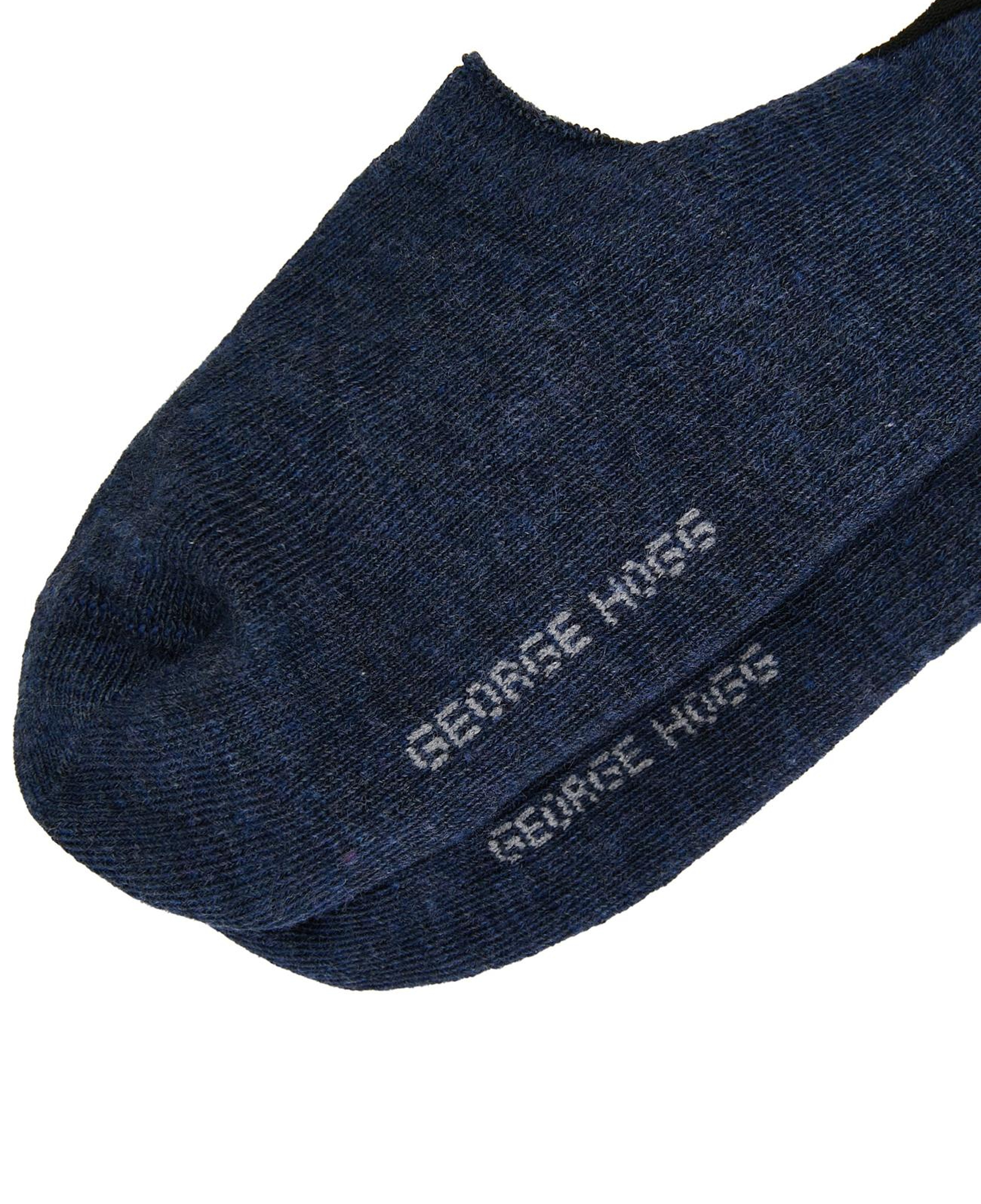 George Hogg Erkek Indigo 2li Düz Çorap