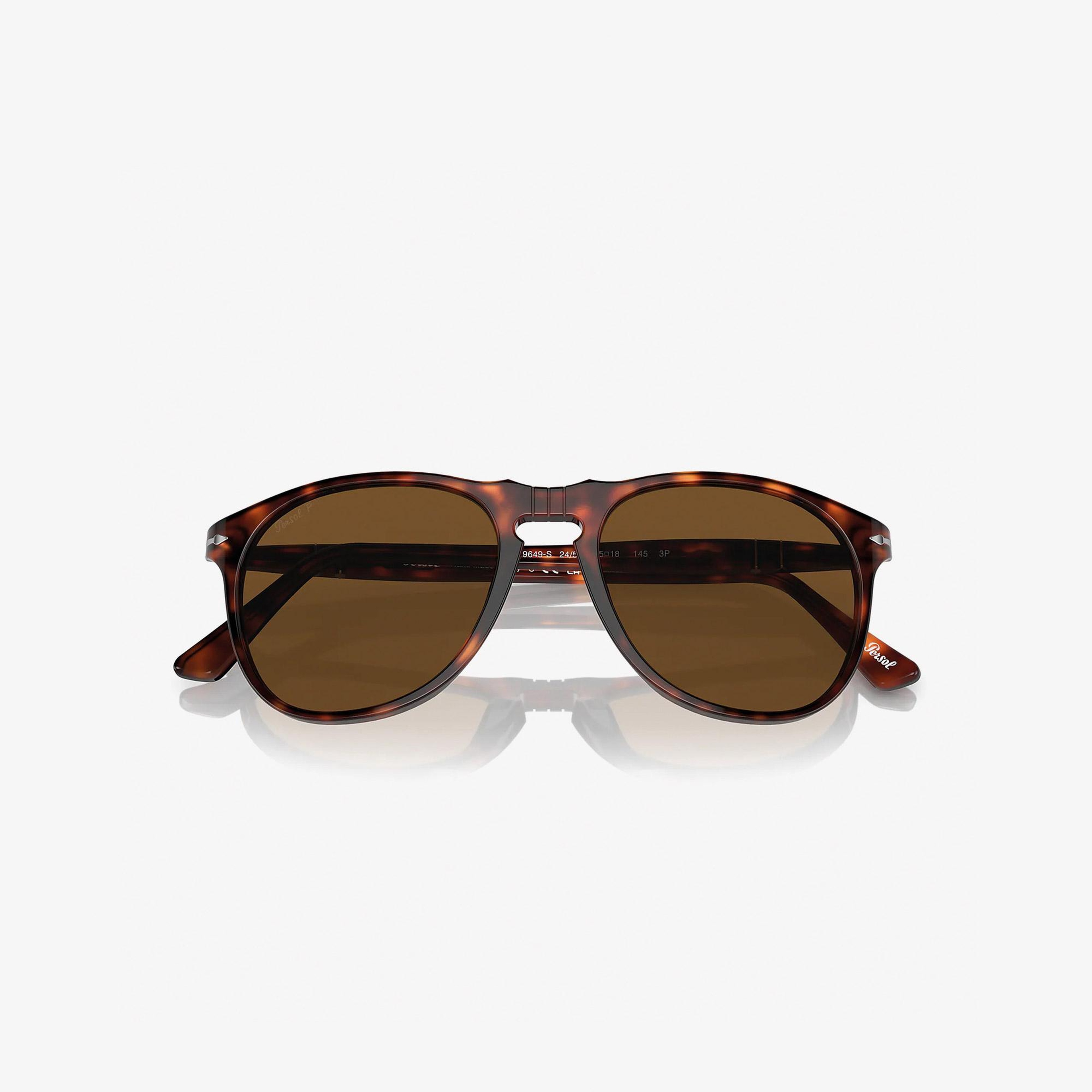 PERSOL Acetate Erkek Kahverengi Güneş Gözlüğü