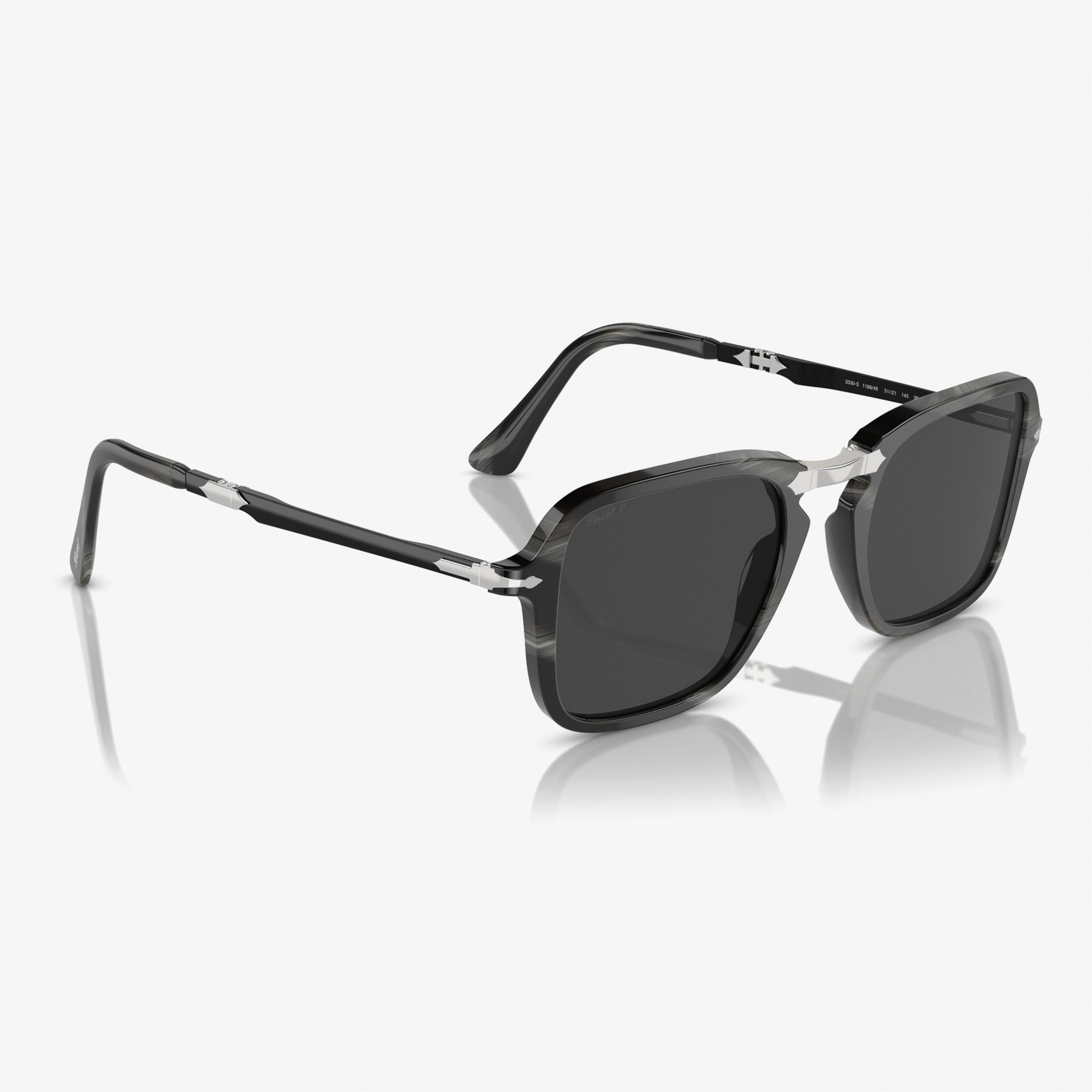 PERSOL 0PO3330S Acetate Unisex Siyah Güneş Gözlüğü