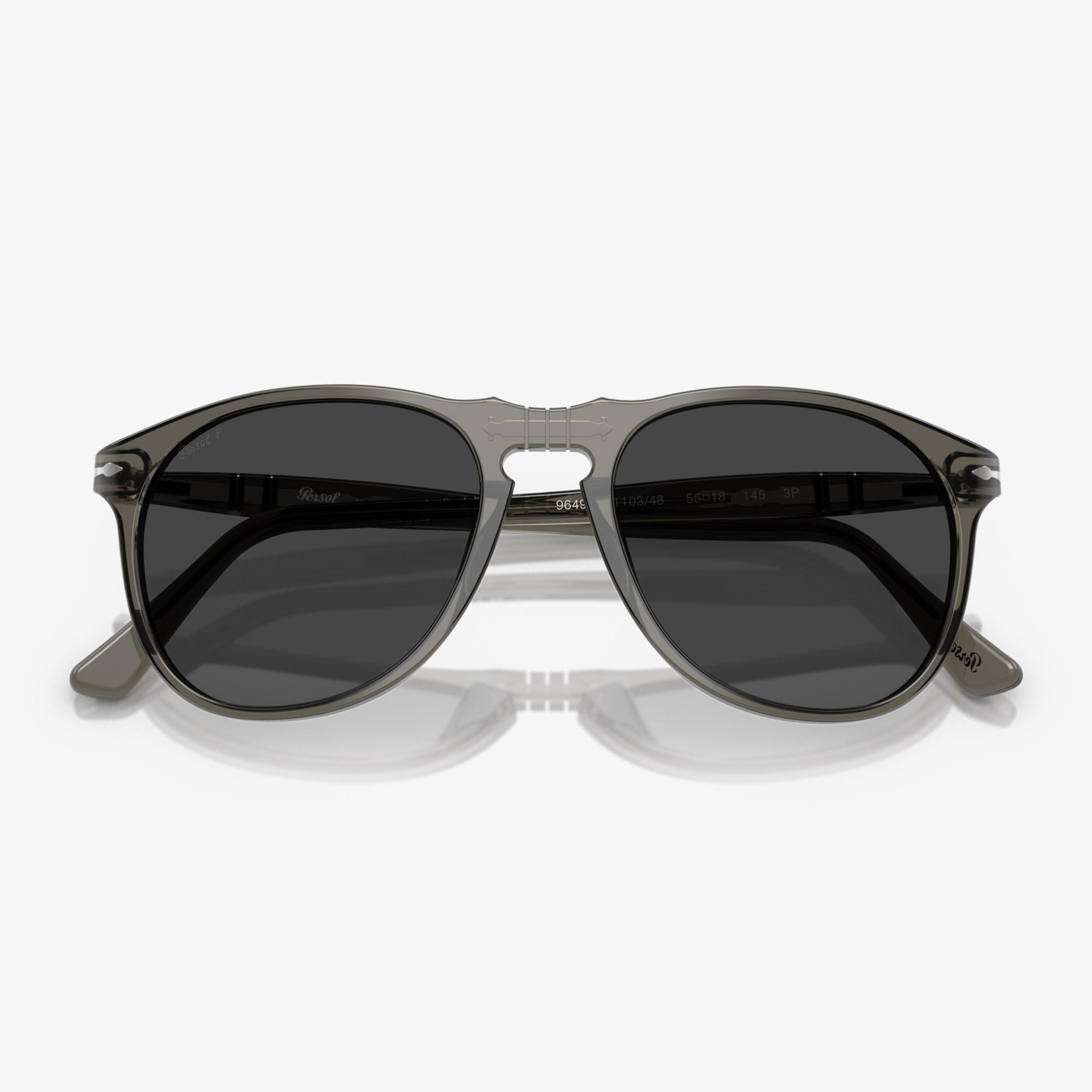 PERSOL PO9649S Erkek Gri Güneş Gözlüğü