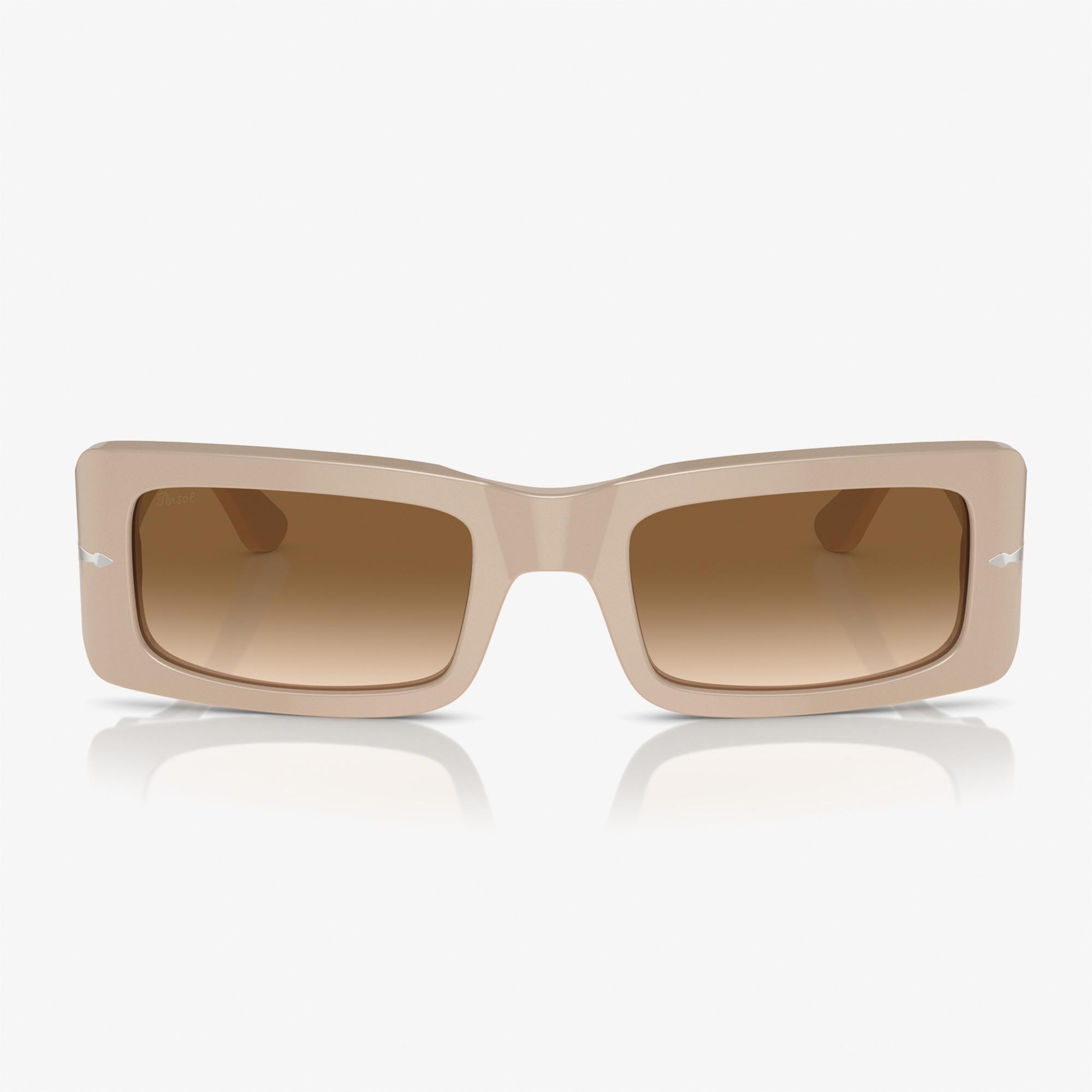 PERSOL 0PO3332S Acetate Unisex Bej Güneş Gözlüğü