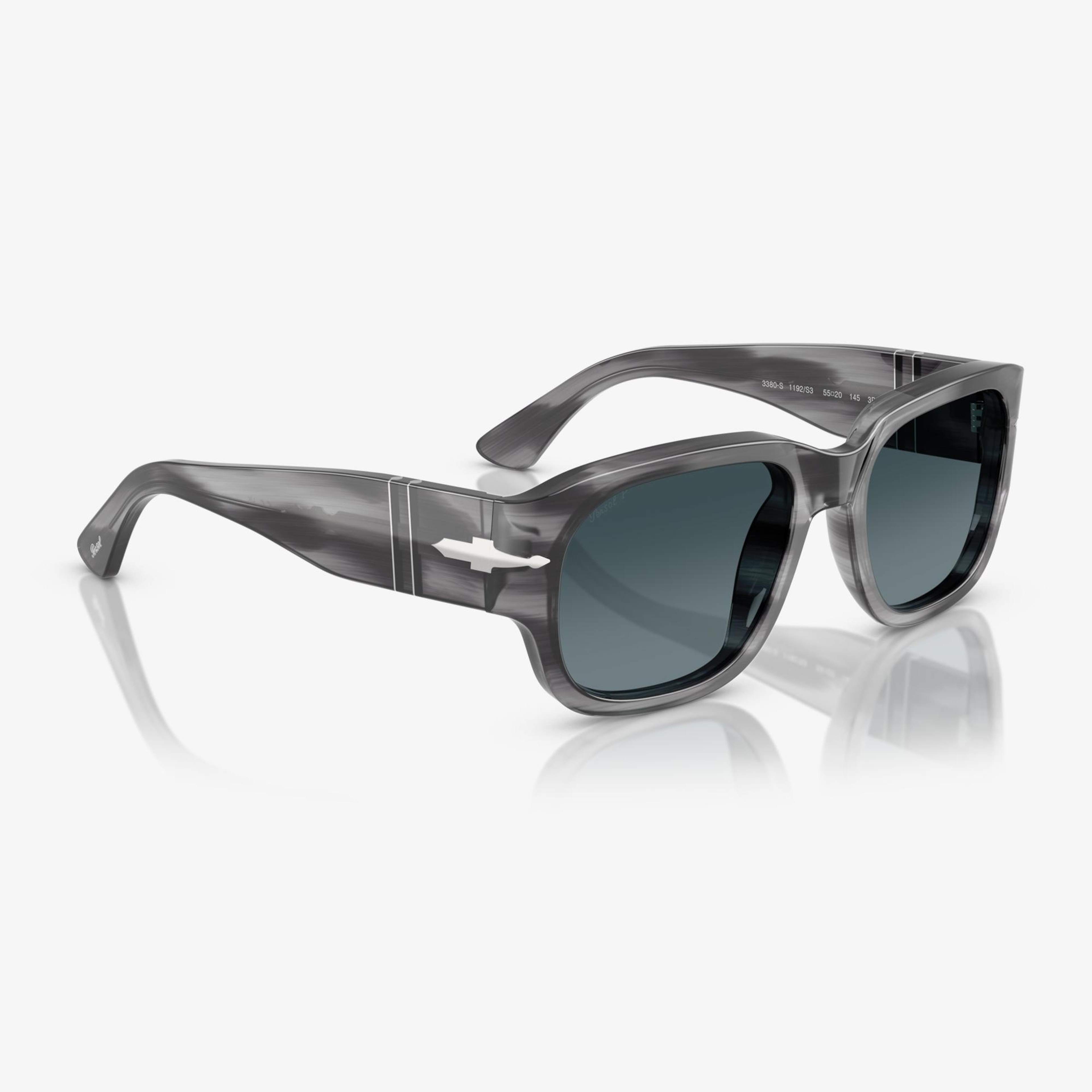 Persol PO3380S Unisex Gri Güneş Gözlüğü