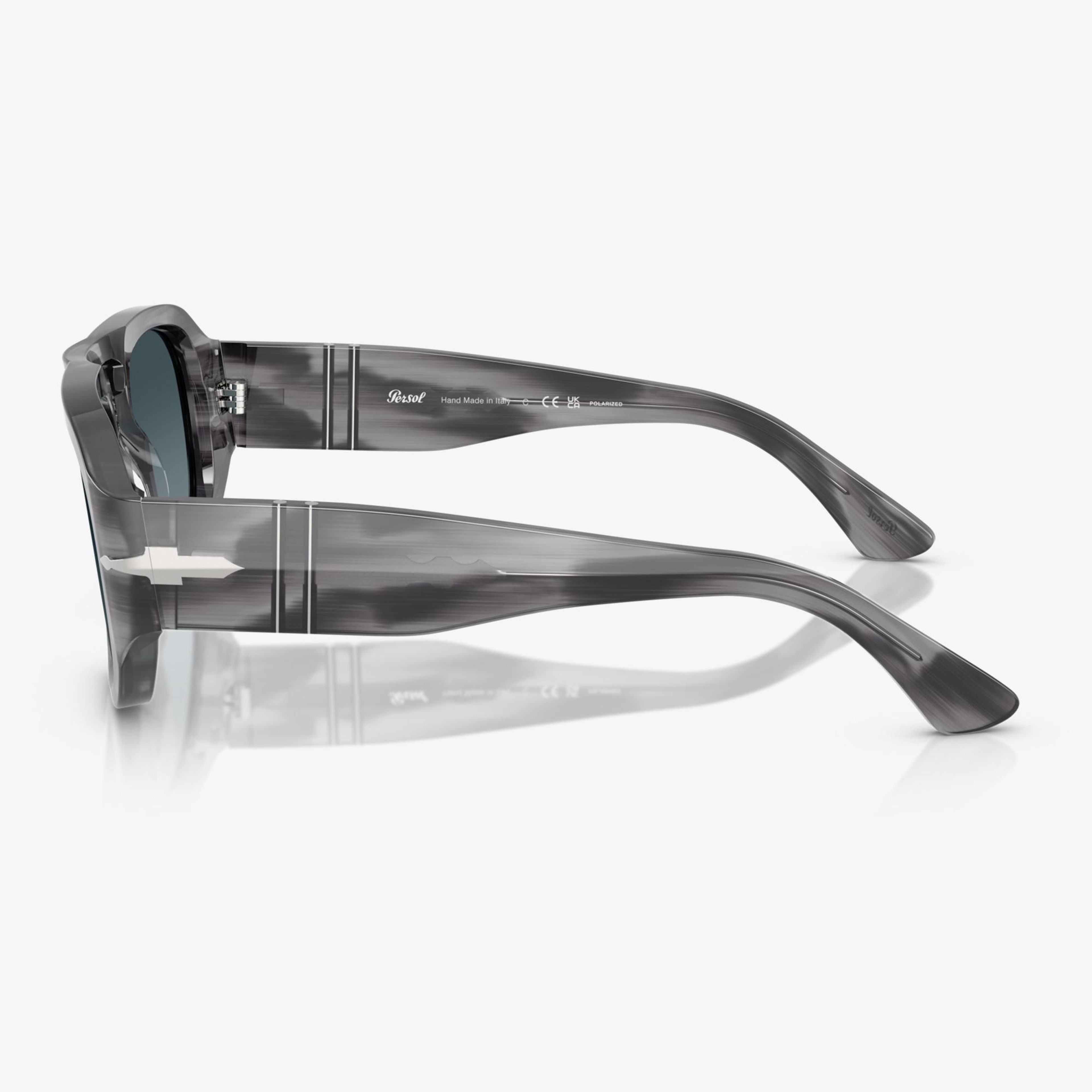 Persol PO3373S Unisex Gri Güneş Gözlüğü
