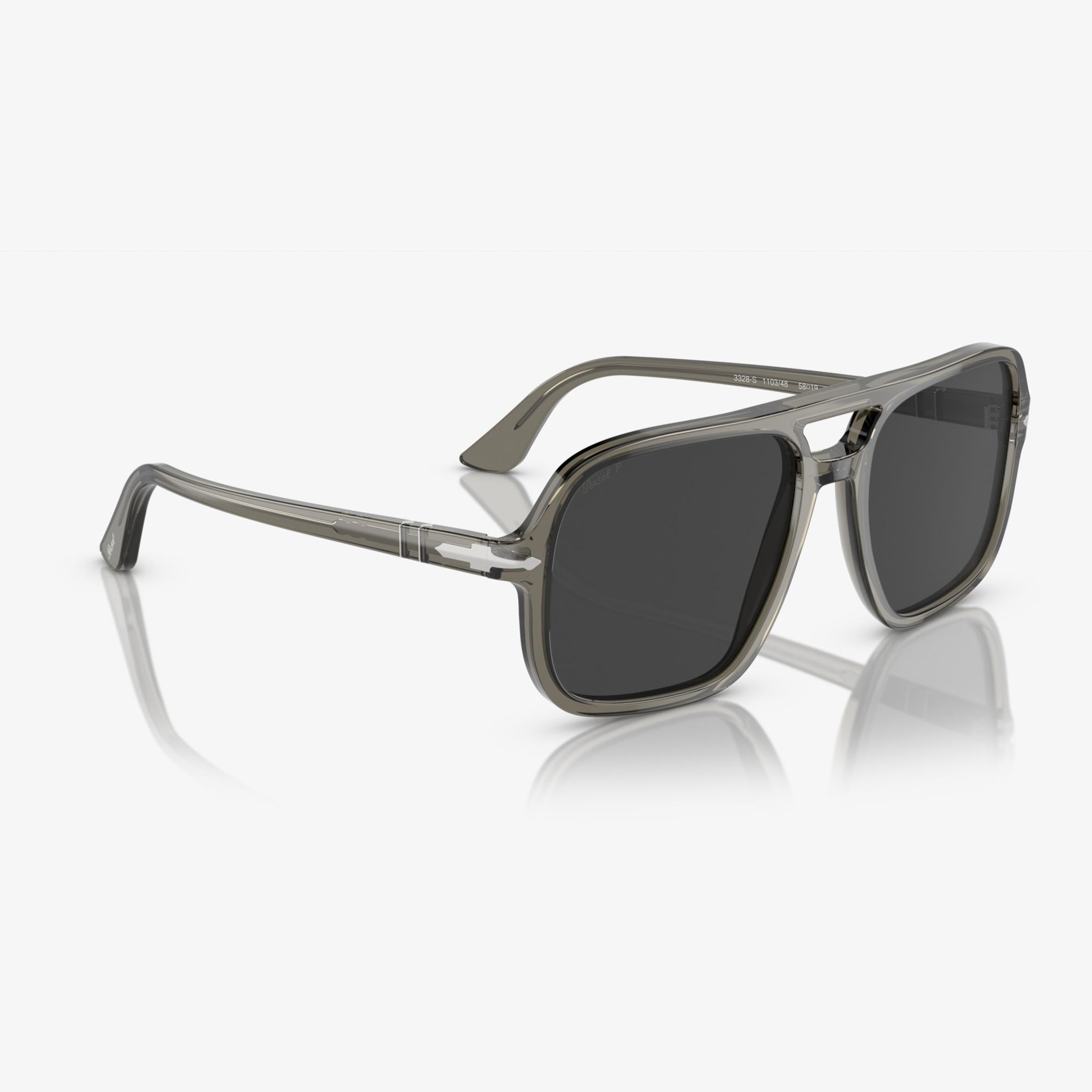 PERSOL 0PO3328S Acetate Erkek Gri Güneş Gözlüğü