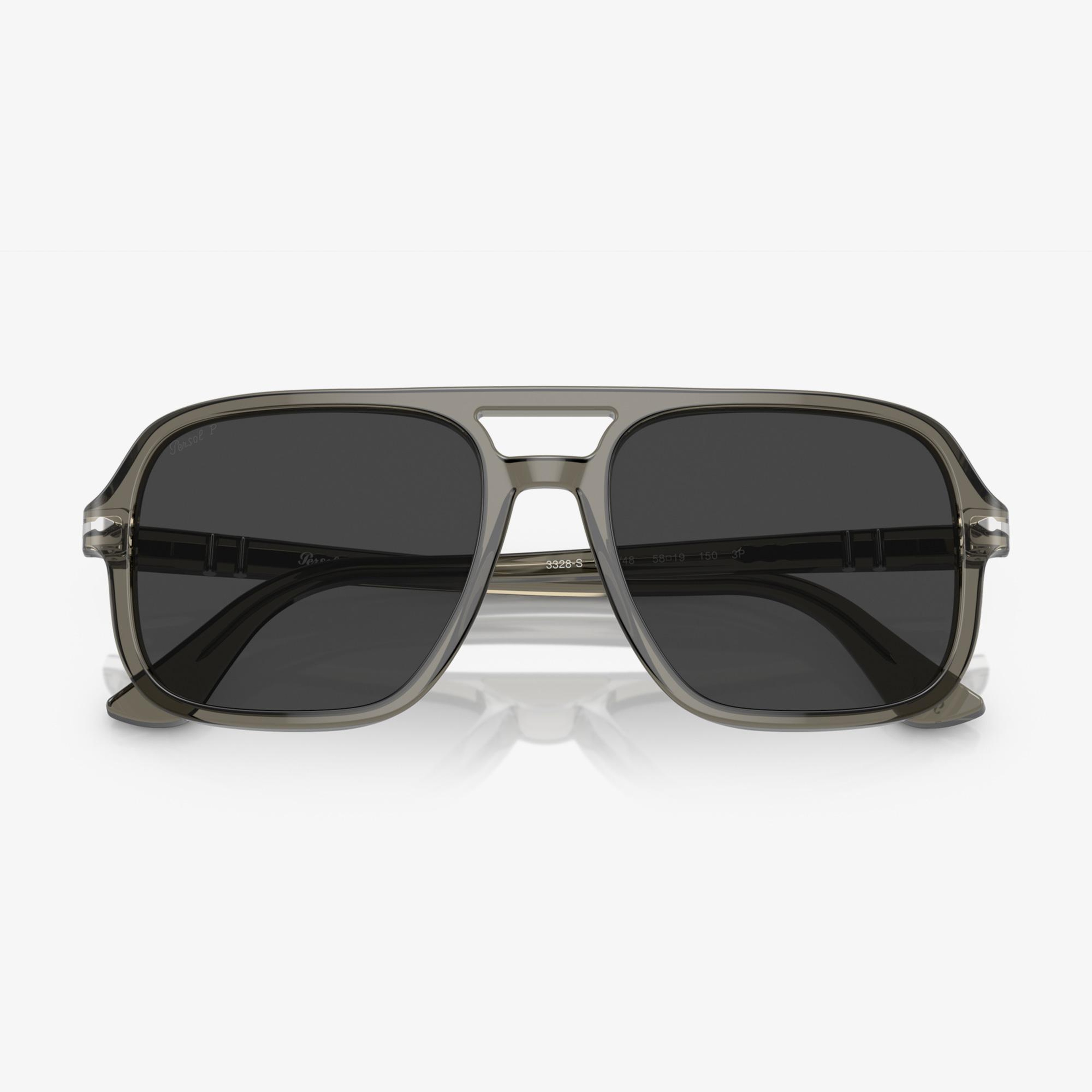 PERSOL 0PO3328S Acetate Erkek Gri Güneş Gözlüğü