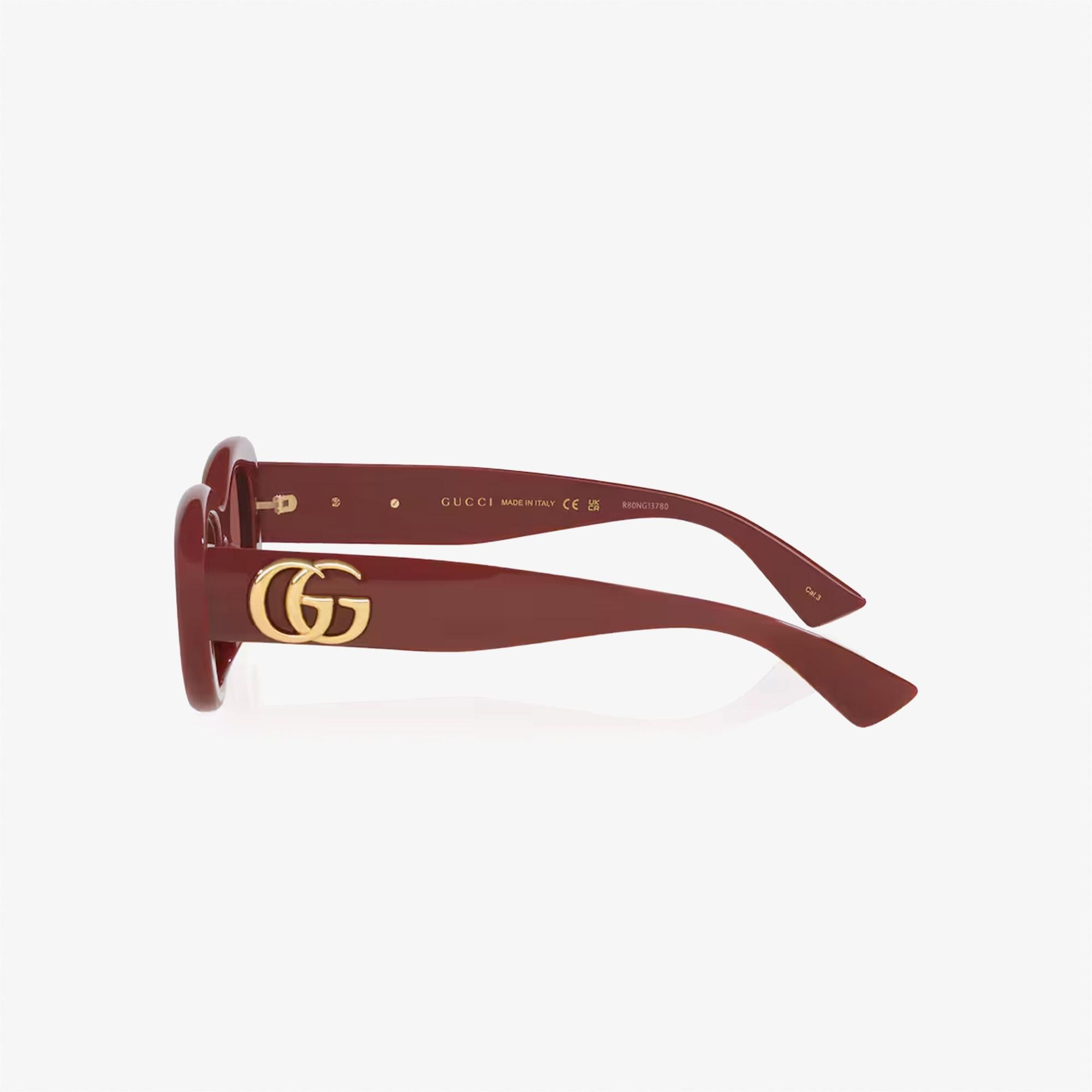 Gucci Injected Kadın Kırmızı Güneş Gözlüğü