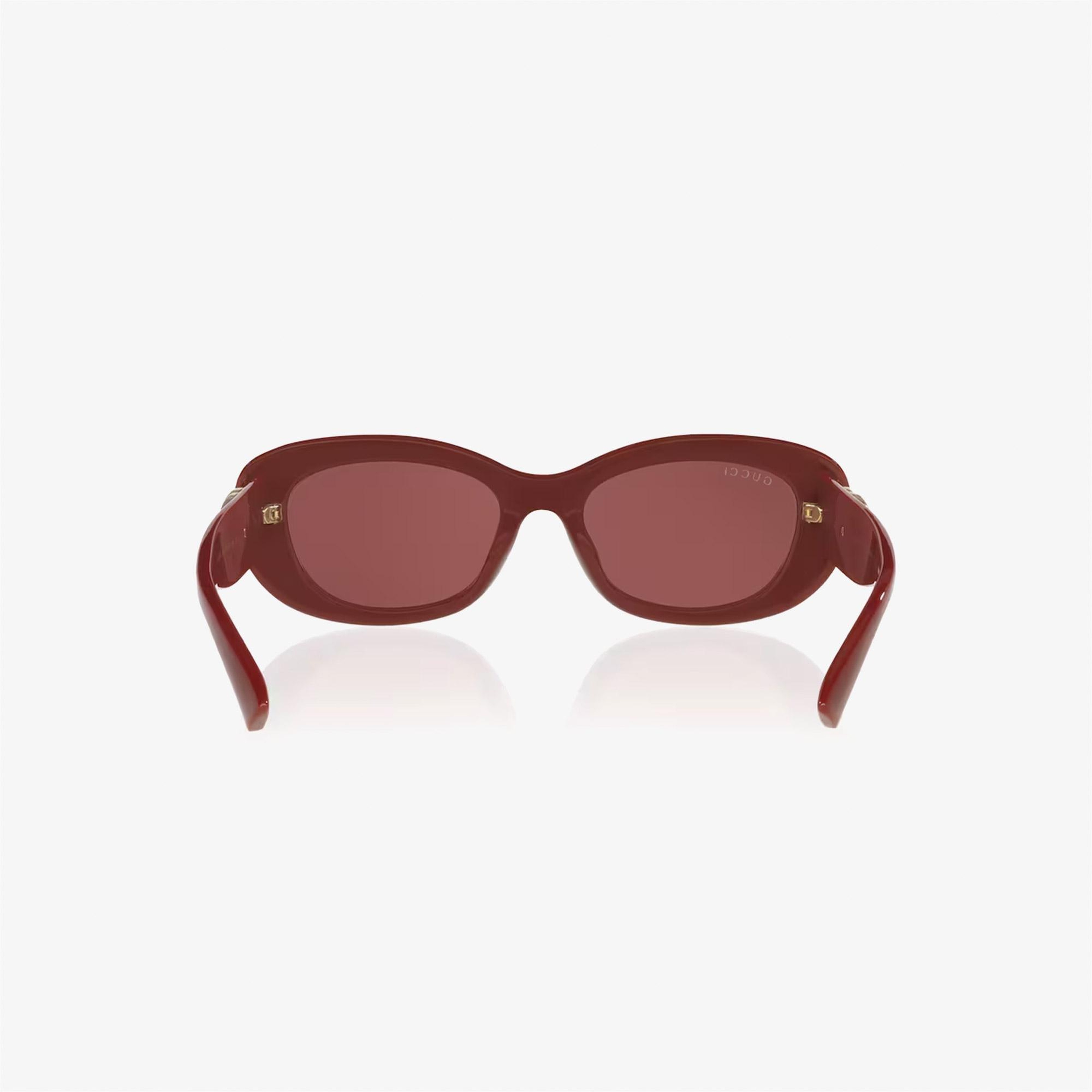 Gucci Injected Kadın Kırmızı Güneş Gözlüğü