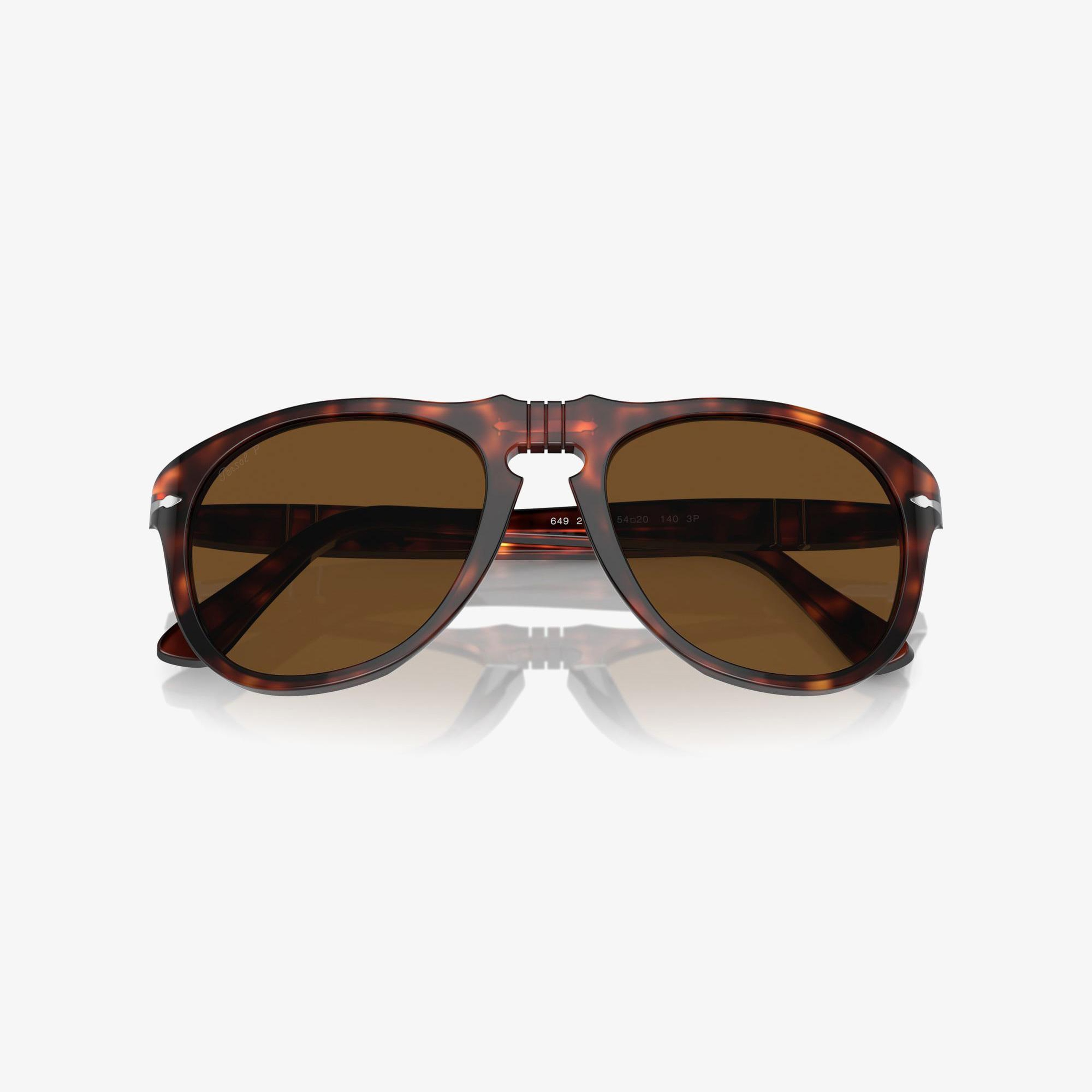 PERSOL Acetate Erkek Kahverengi Güneş Gözlüğü
