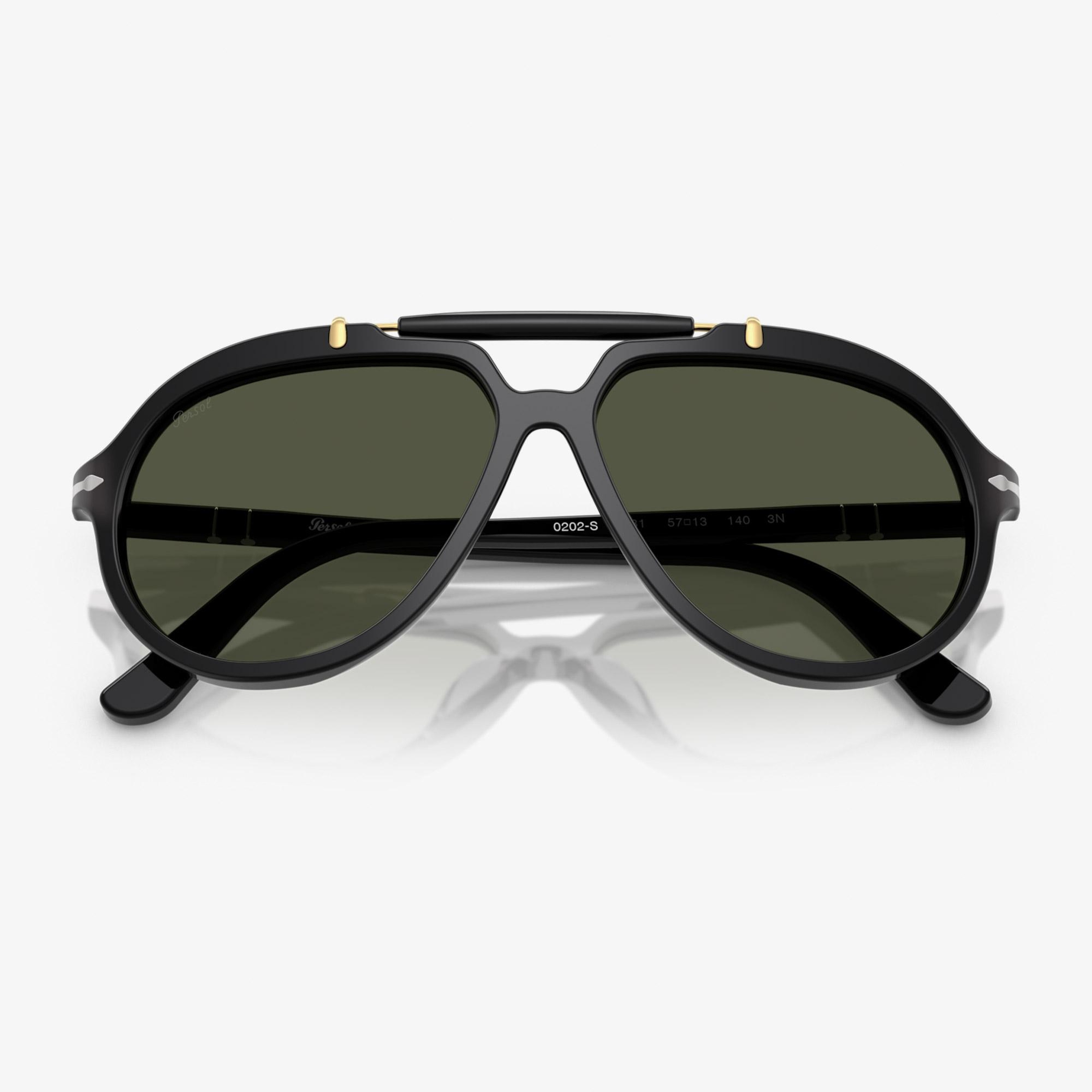 Persol PO0202S Unisex Siyah Güneş Gözlüğü