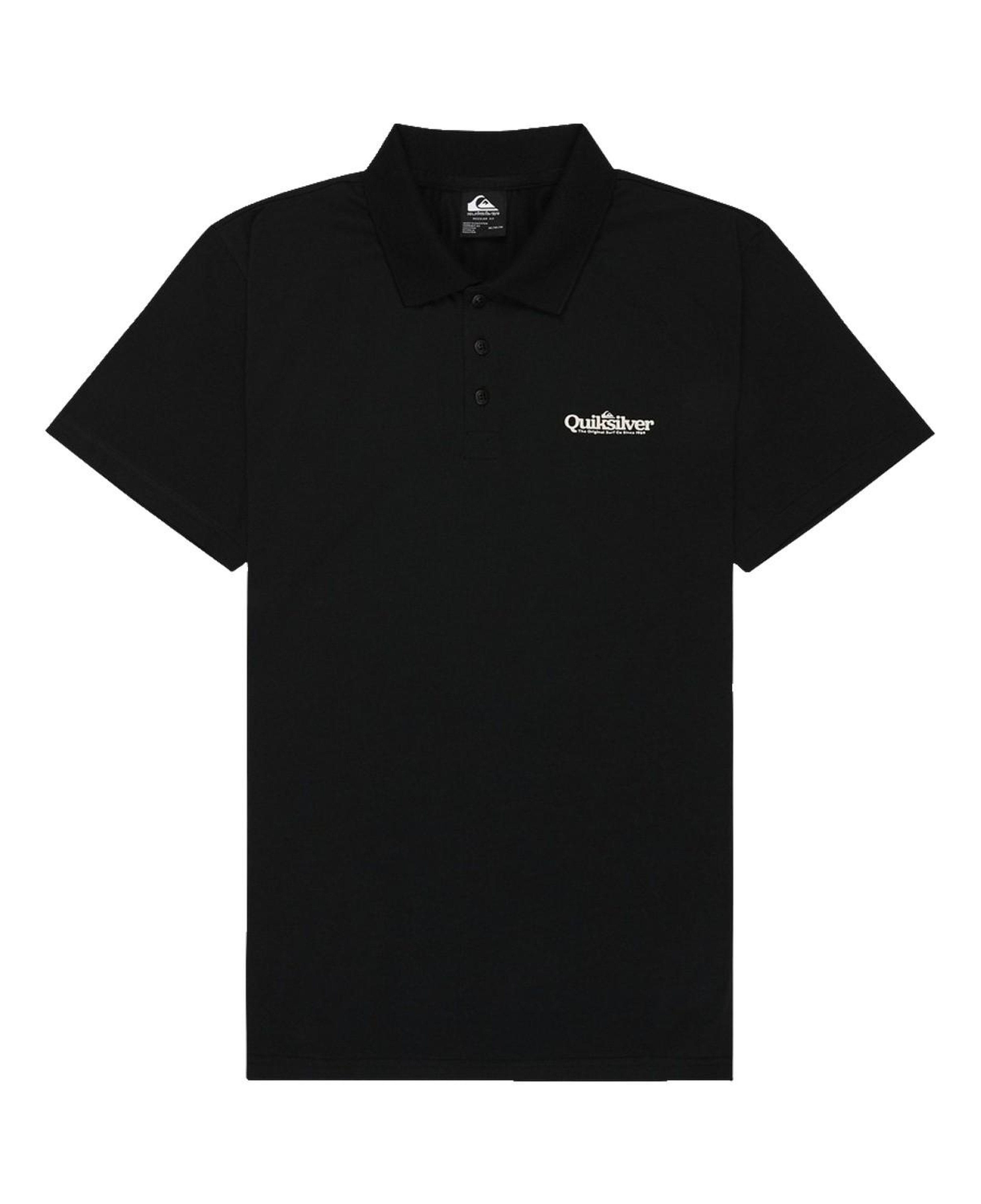 Quiksilver Polo Stretch Erkek Siyah Tişört