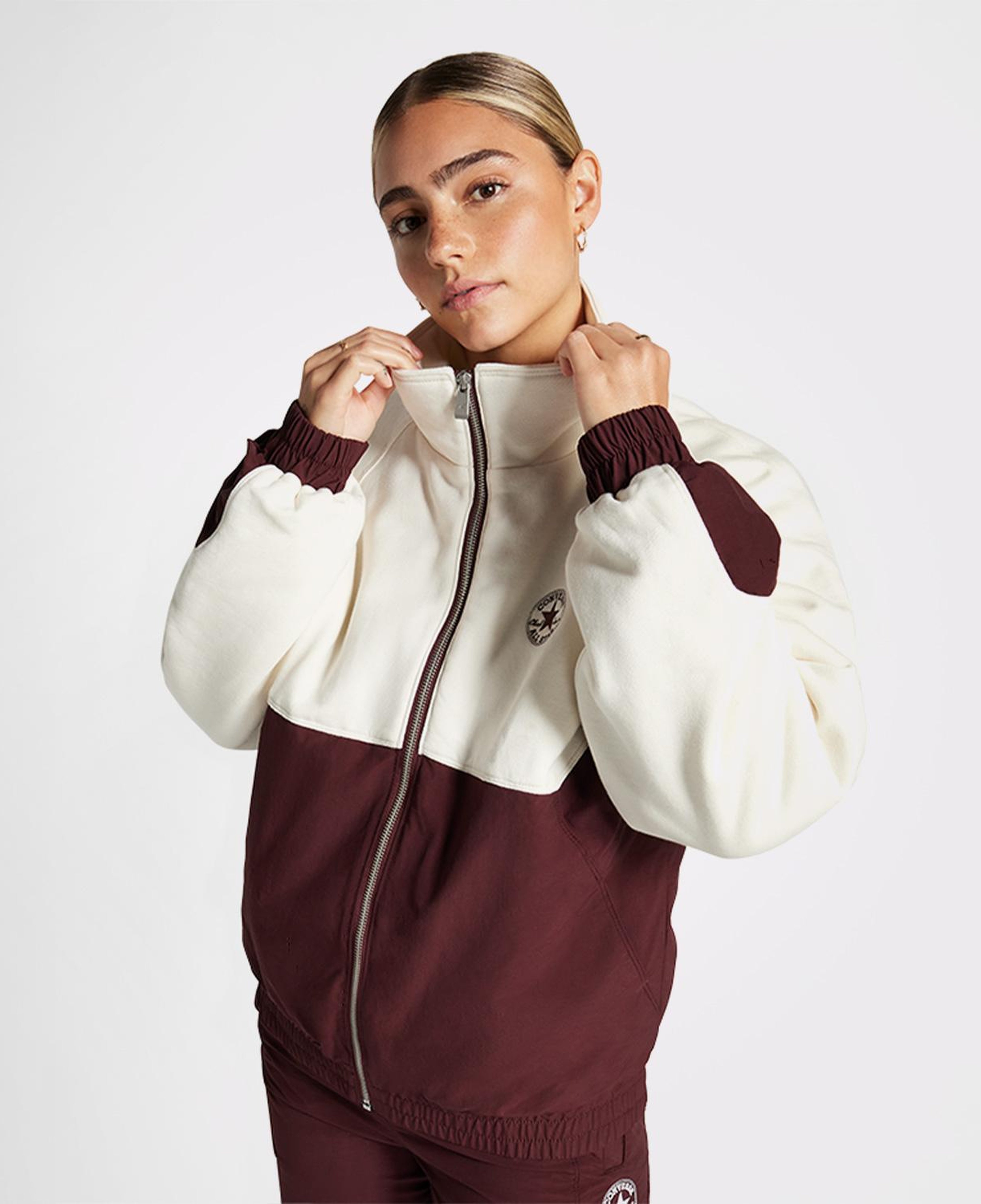 Converse Star Sprinter Padded Kadın Krem Ceket
