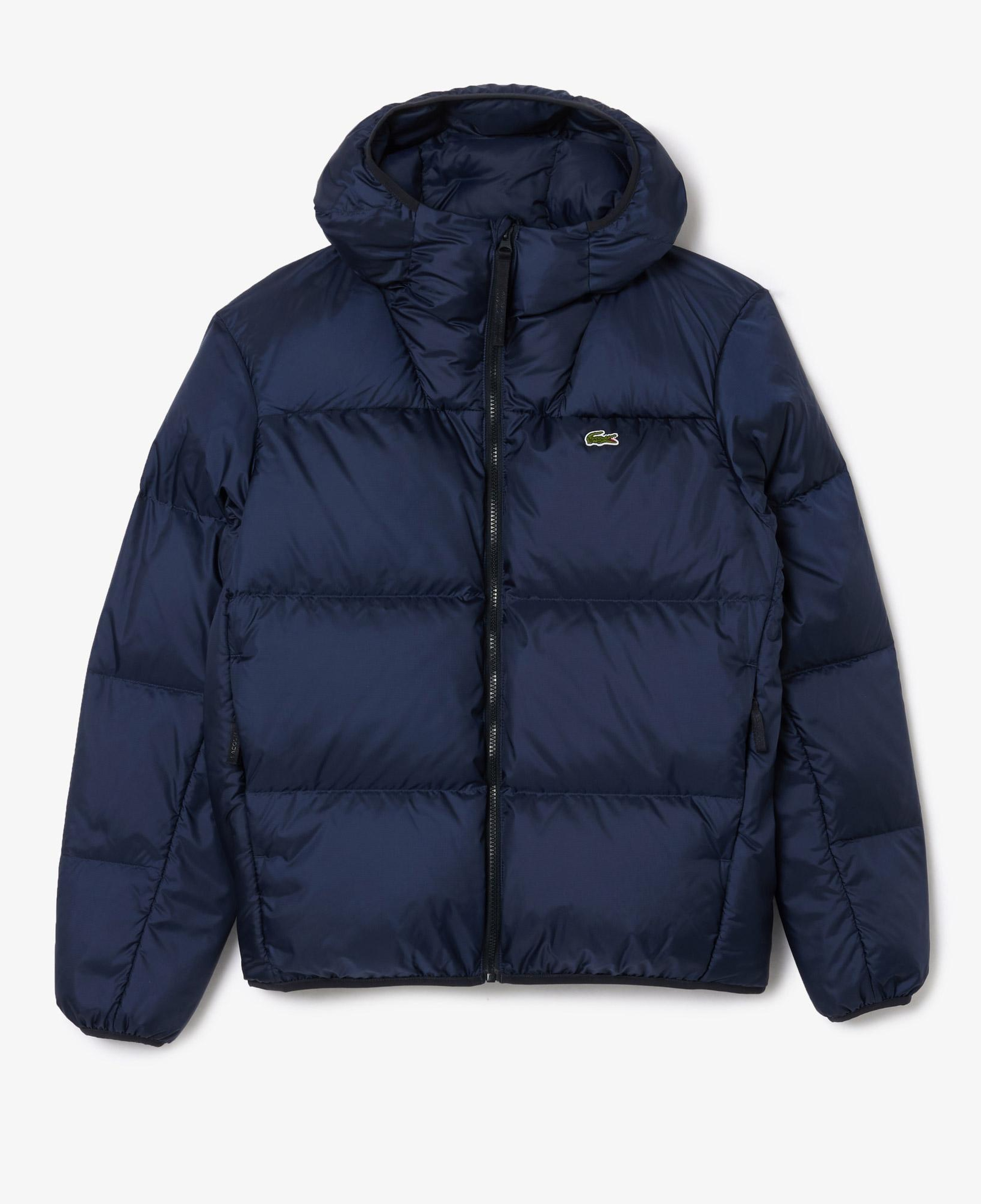 Erkek Relaxed Fit Kapüşonlu Lacivert Şişme Mont