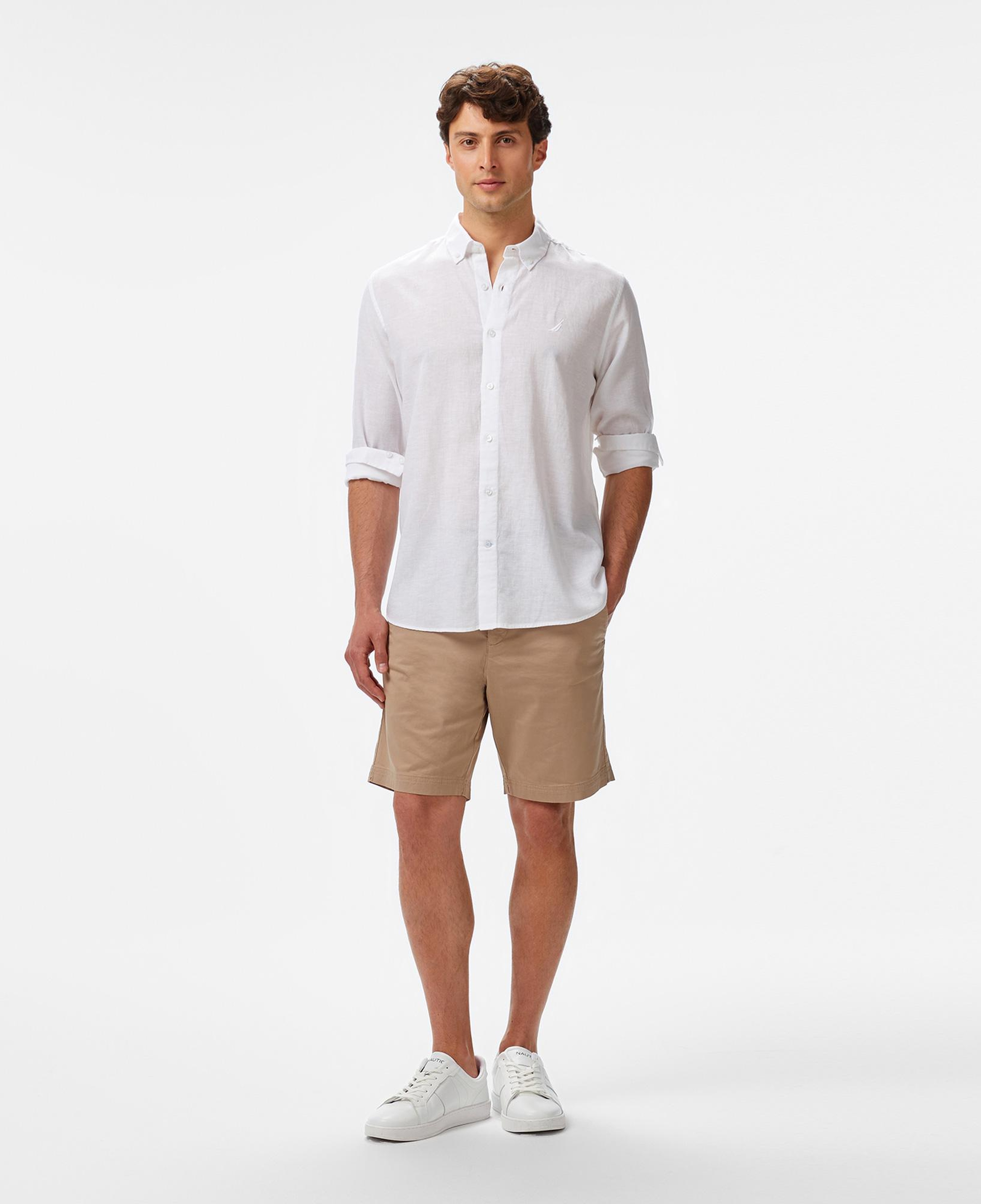 Nautica Erkek Beyaz Classic Fit Gömlek