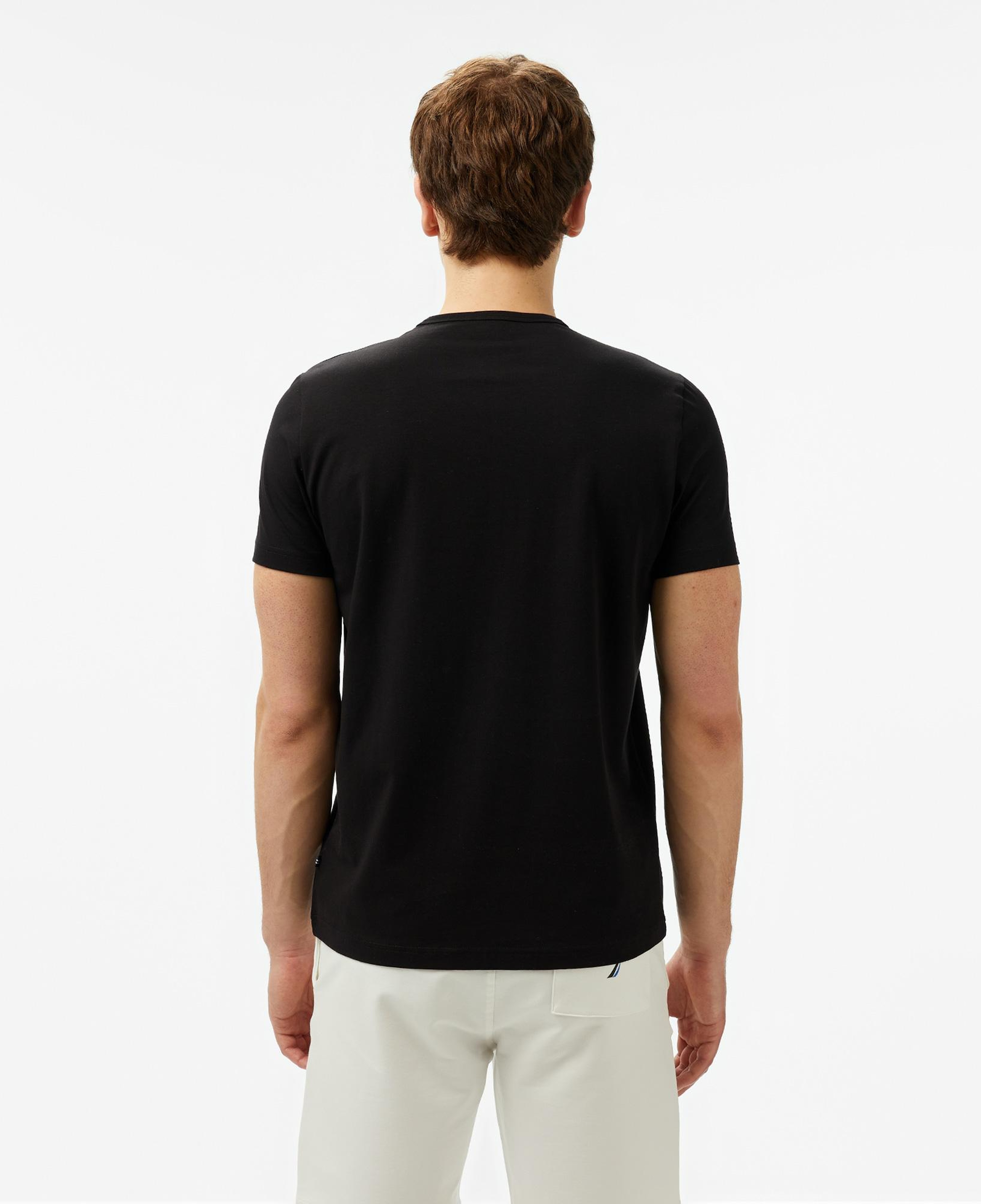 Nautara Erkek Siyah Regular Fit T-Shirt