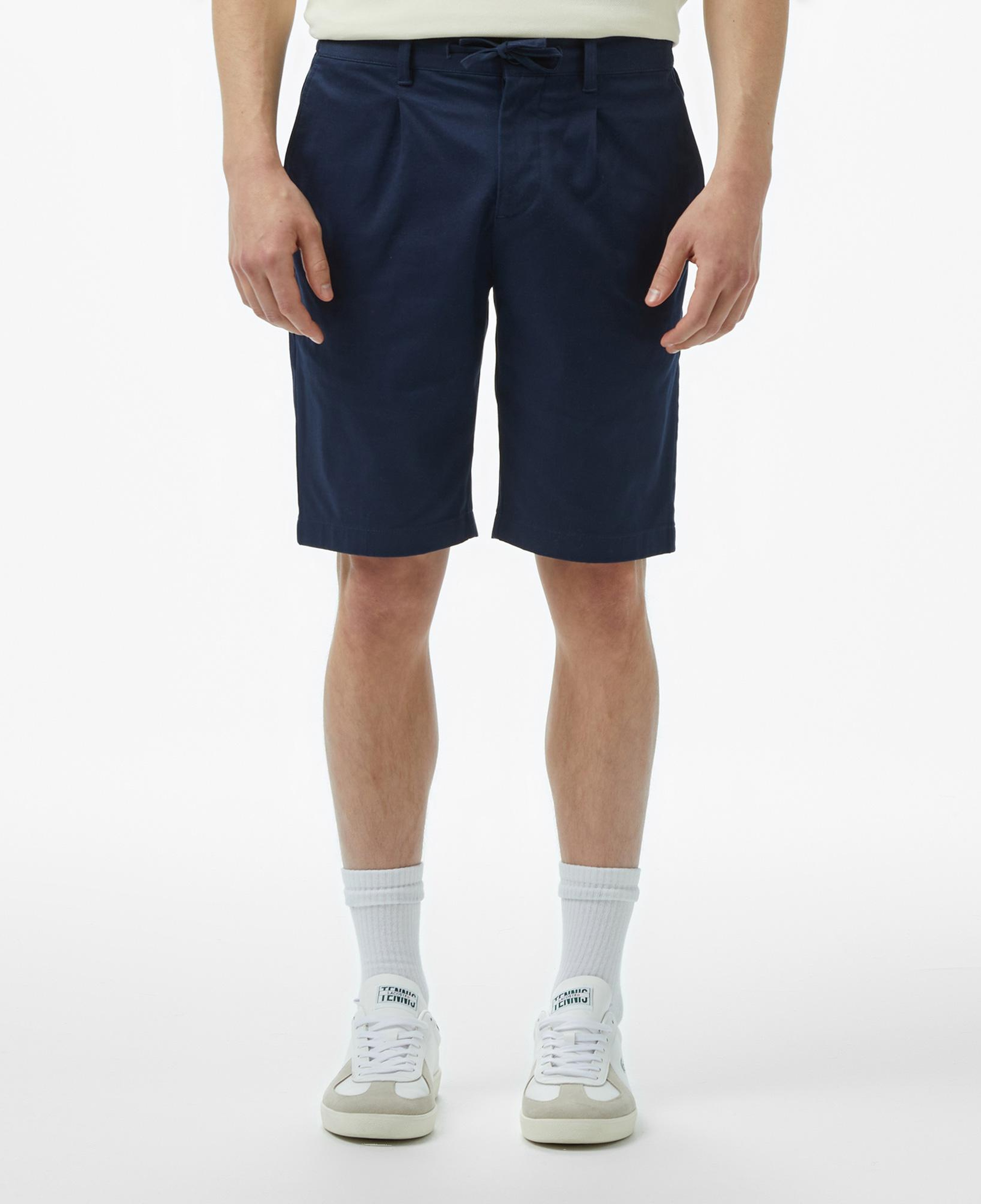 Erkek Tapered Fit Lacivert Bermuda Şort