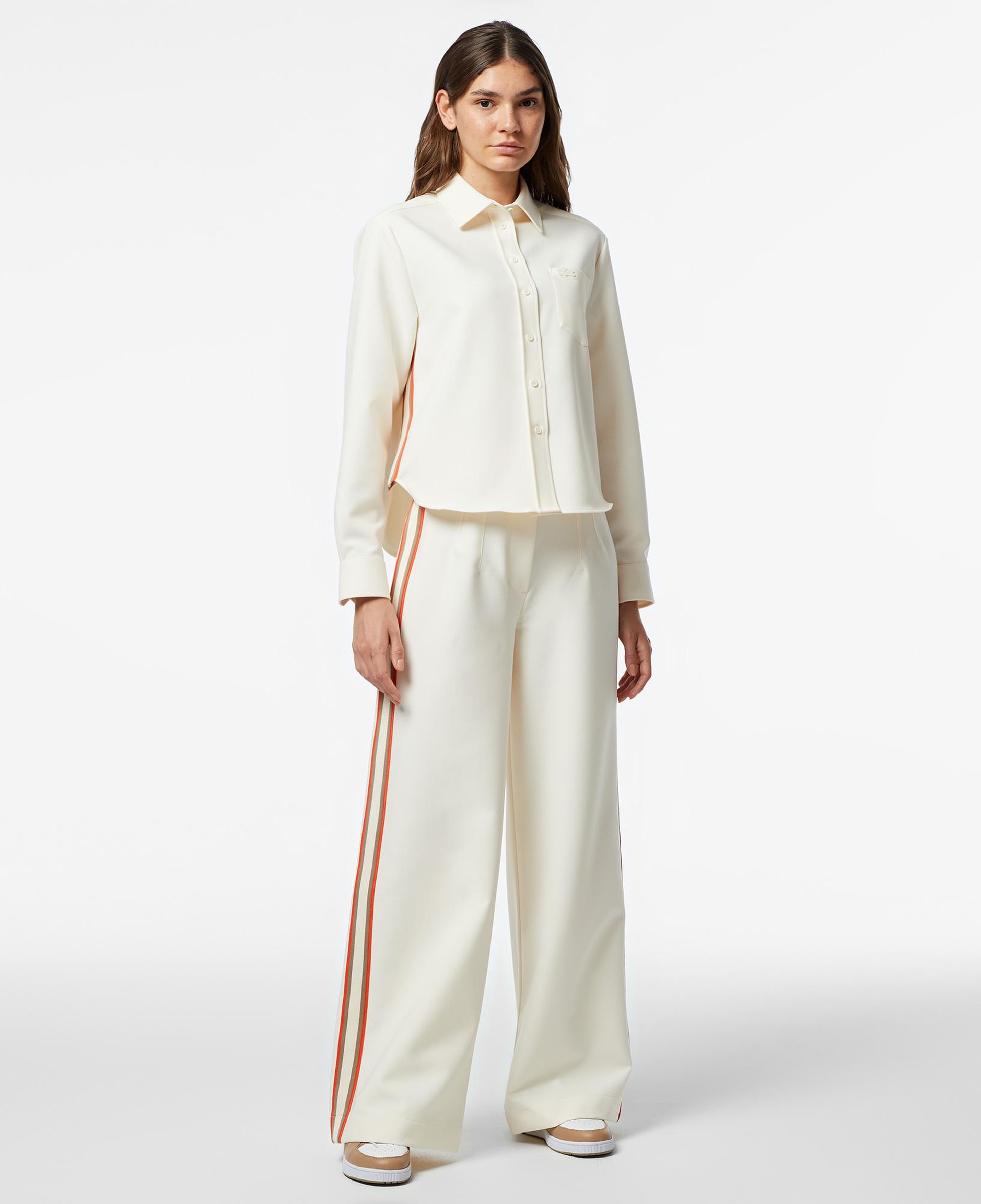Kadın Oversize Fit Krem Gömlek