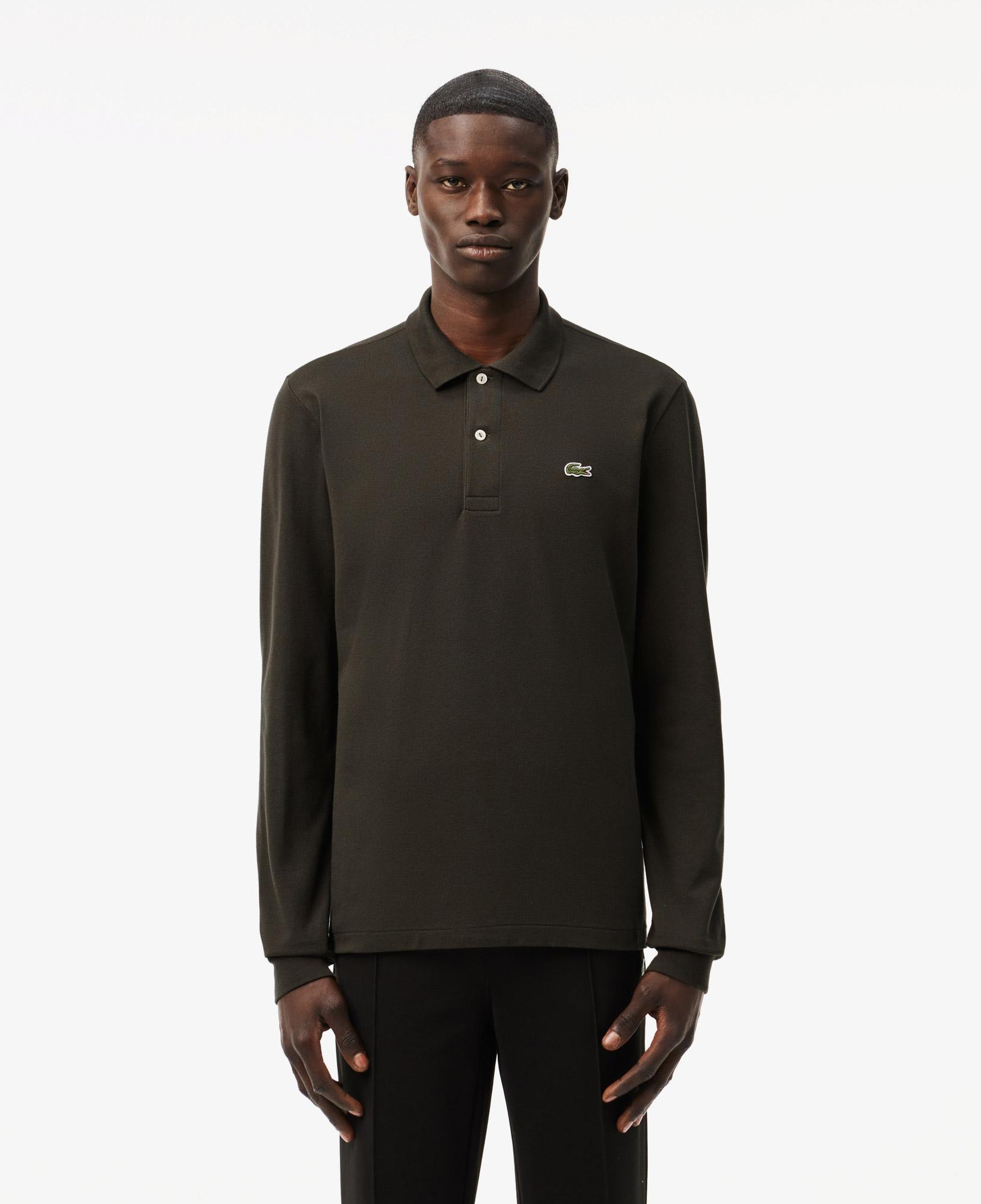 L.12.12 Erkek Classic Fit Uzun Kollu Haki Polo