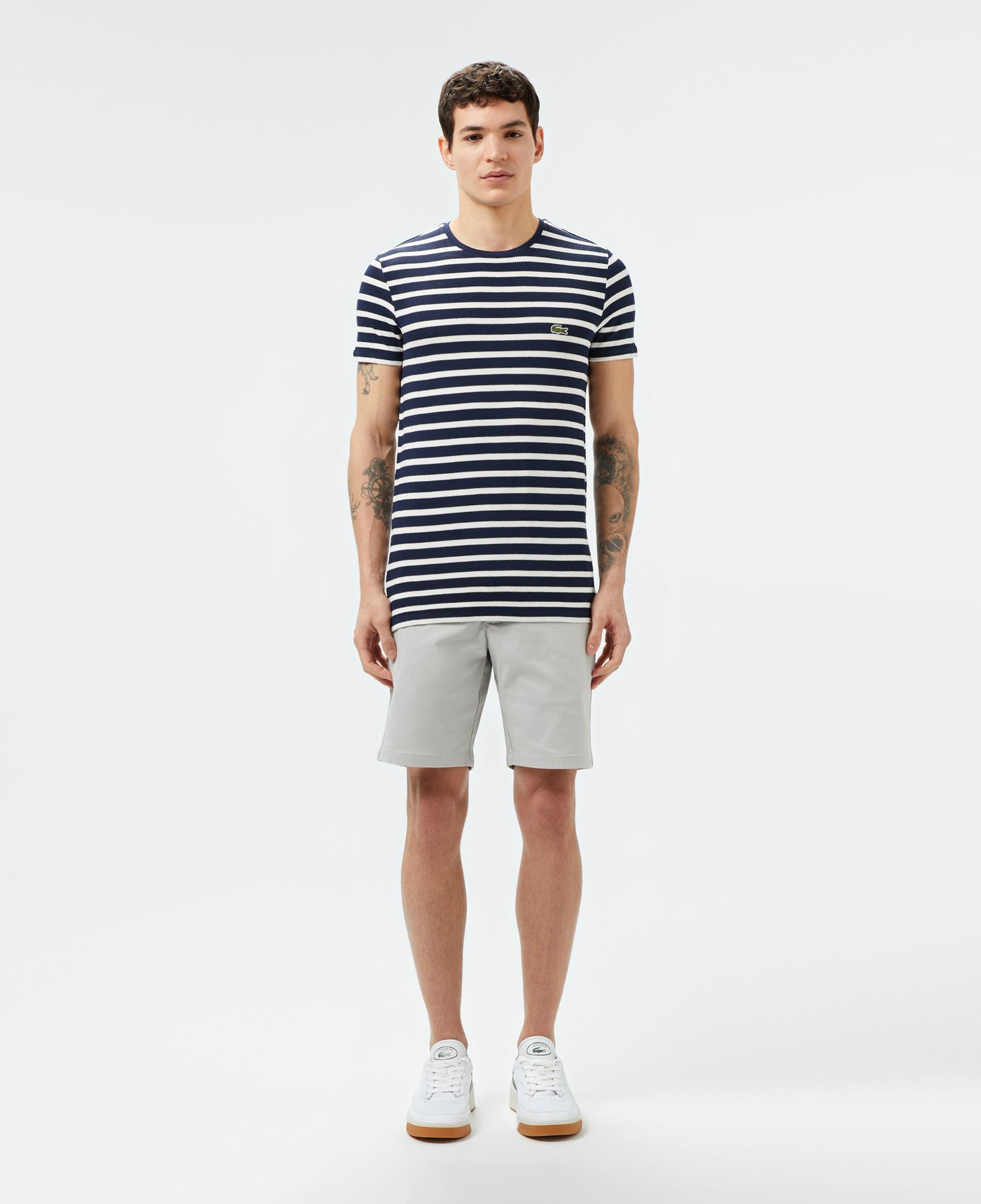 Erkek Slim Fit Gri Bermuda Şort