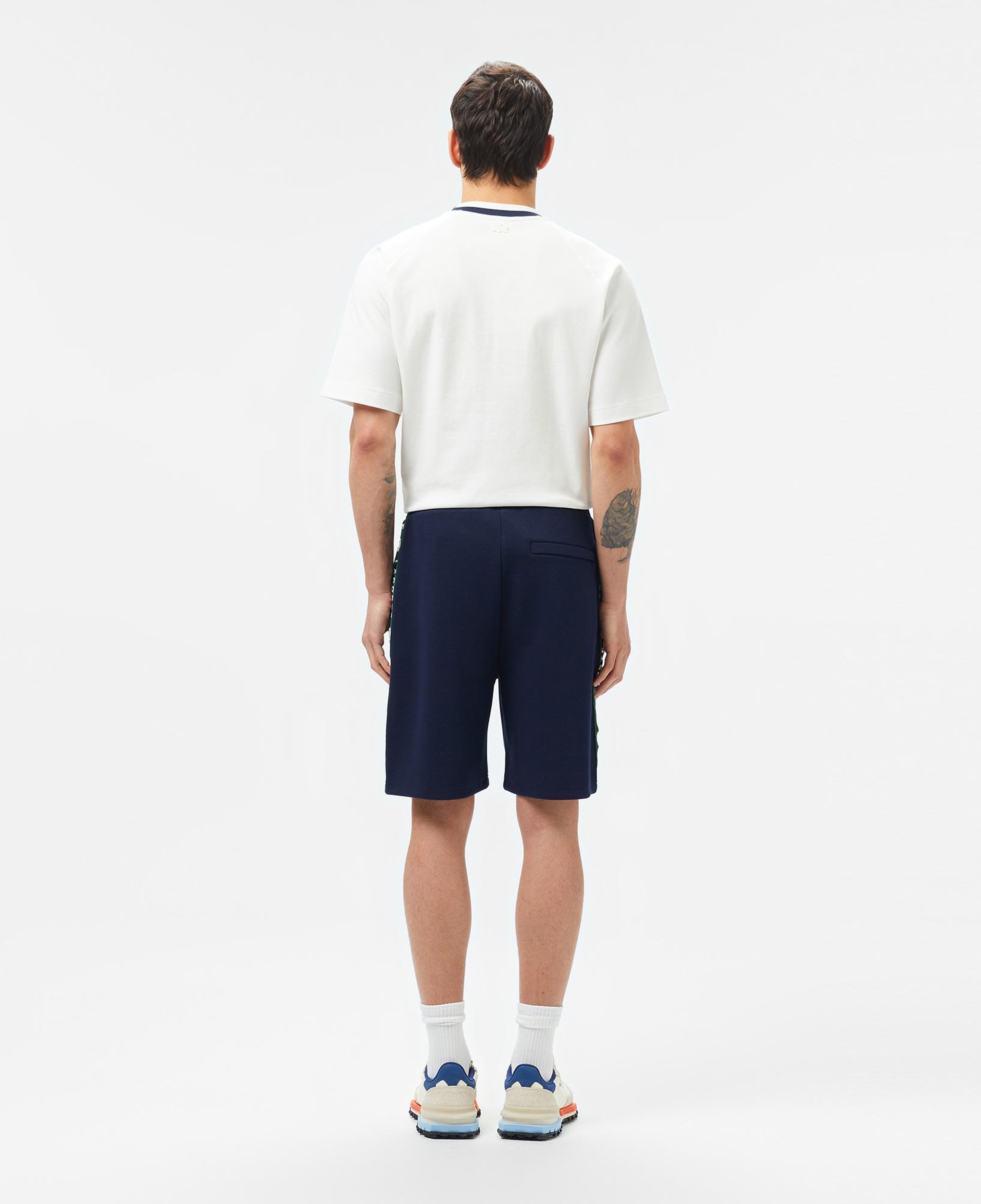 Erkek Regular Fit Baskılı Lacivert Şort