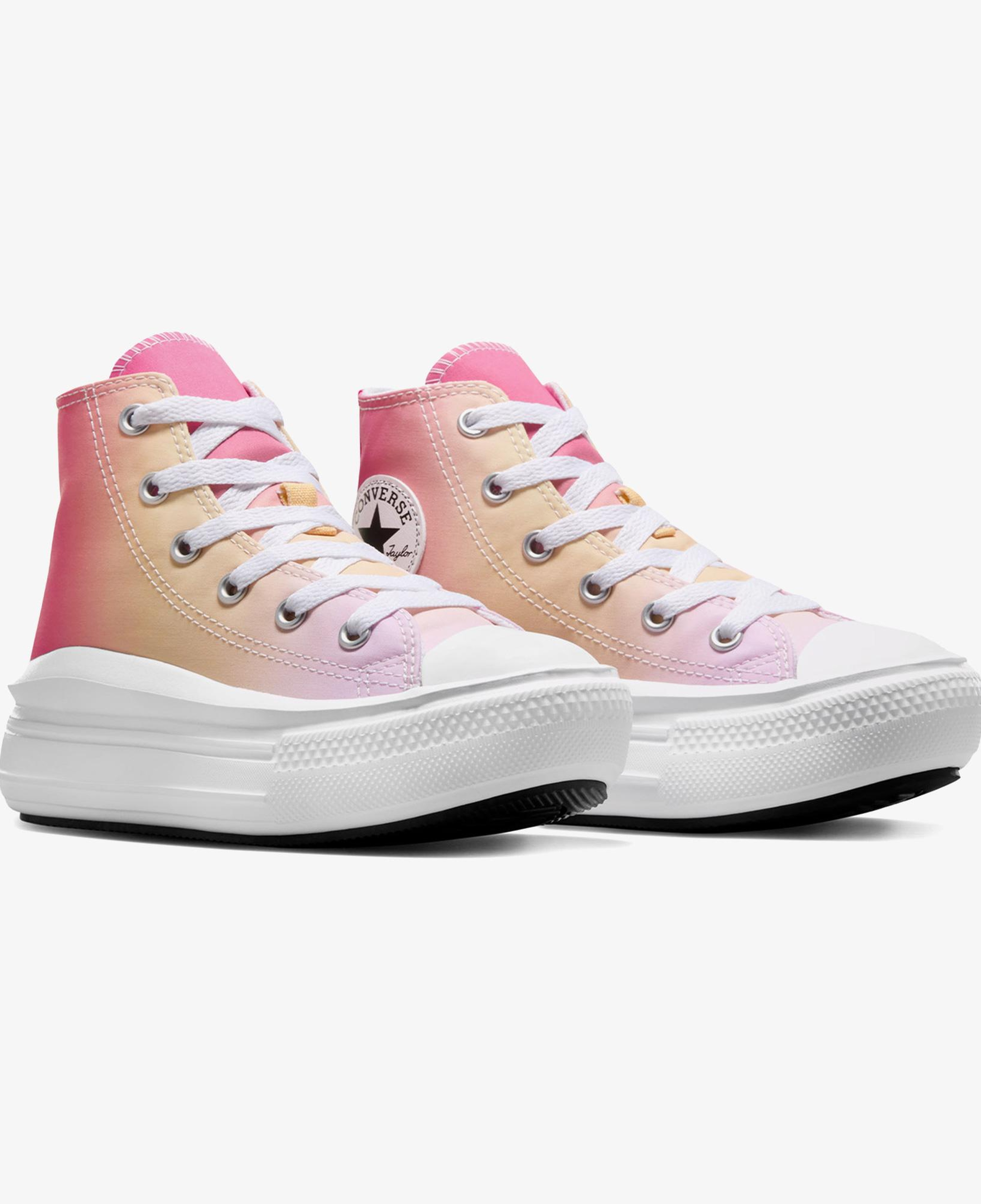 Converse Chuck Taylor All Star Move Çocuk Pembe Platform Sneaker