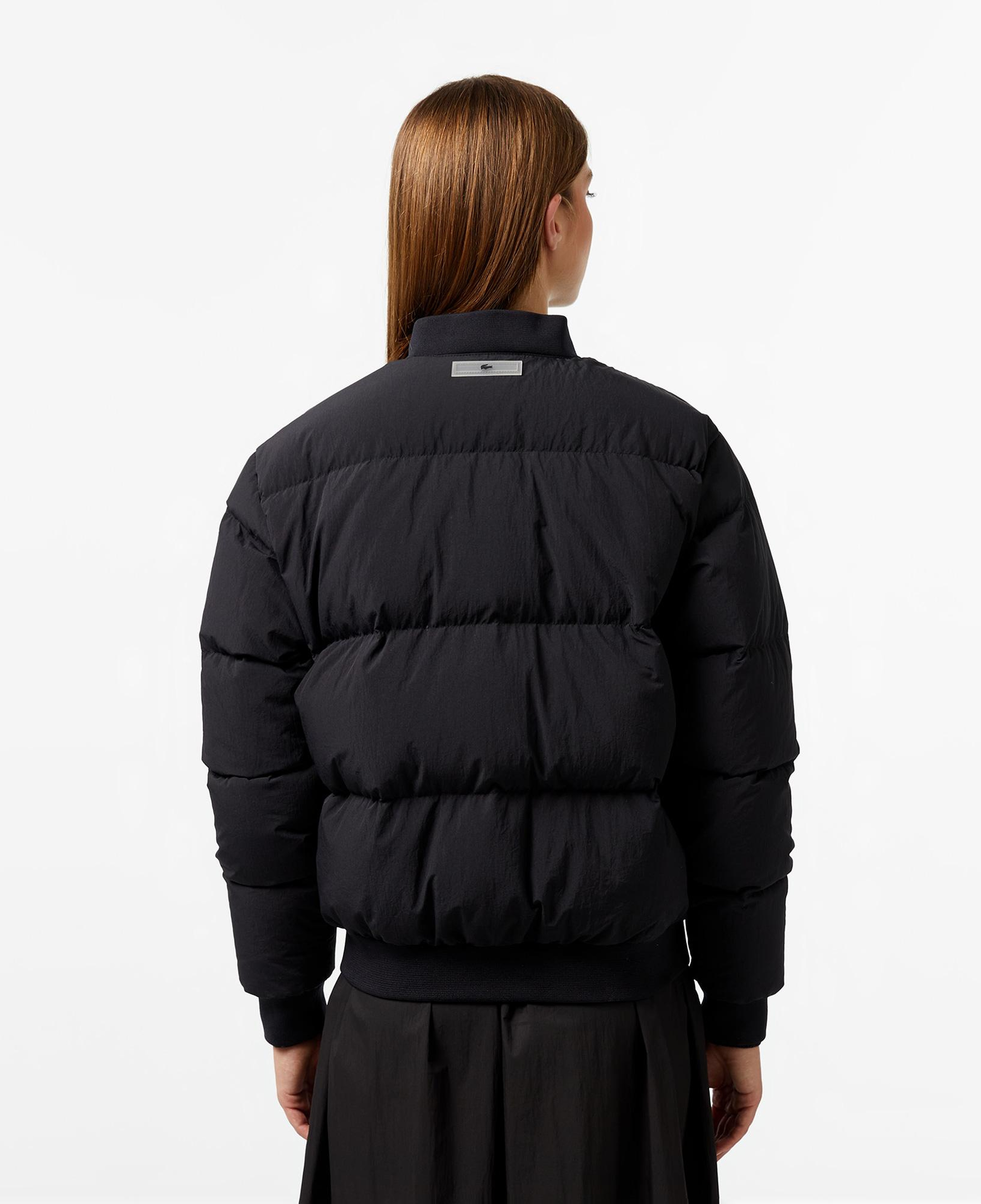 Kadın Relaxed Fit Dik Yaka Siyah Mont