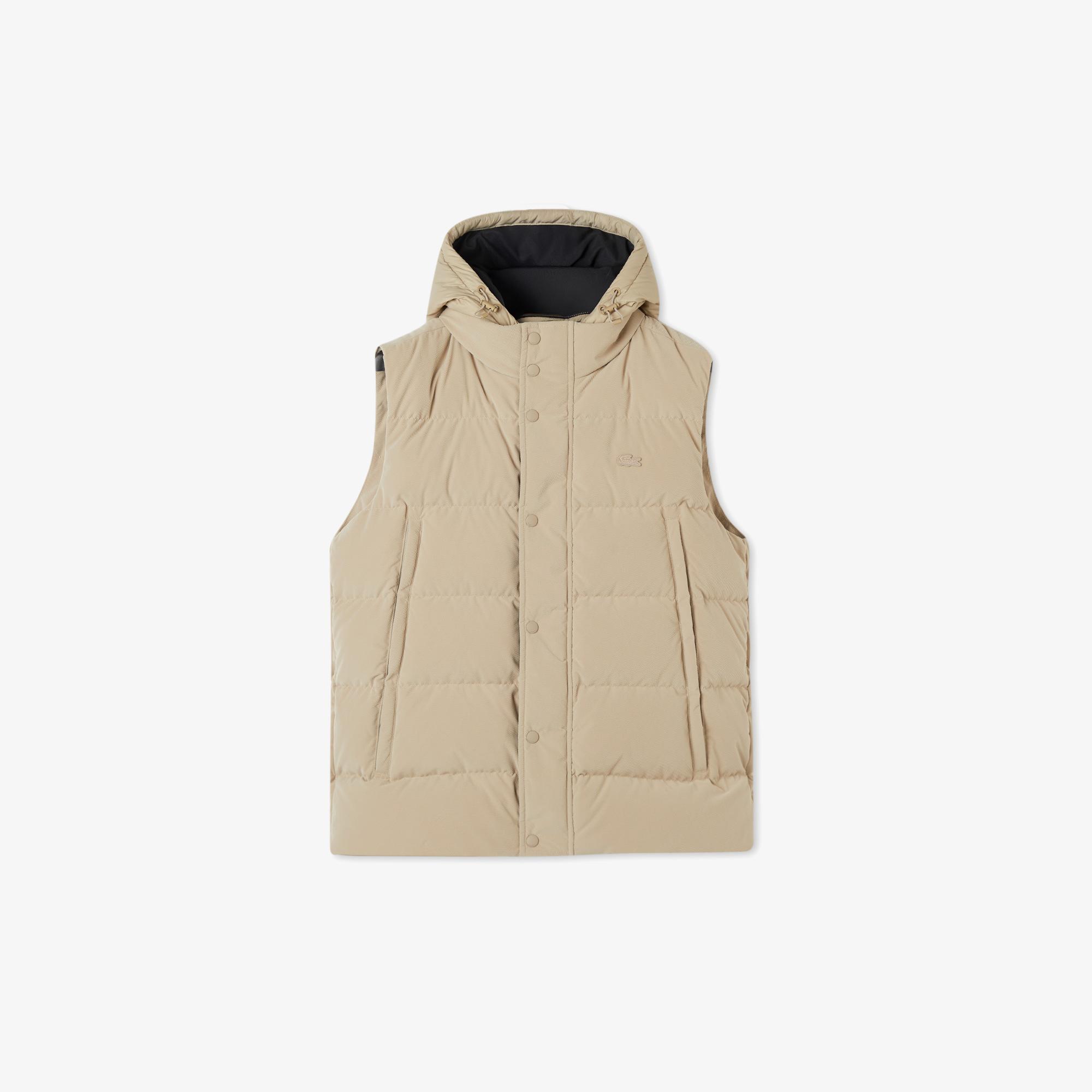 Lacoste Erkek Kapüşonlu Açık Kahverengi Yelek