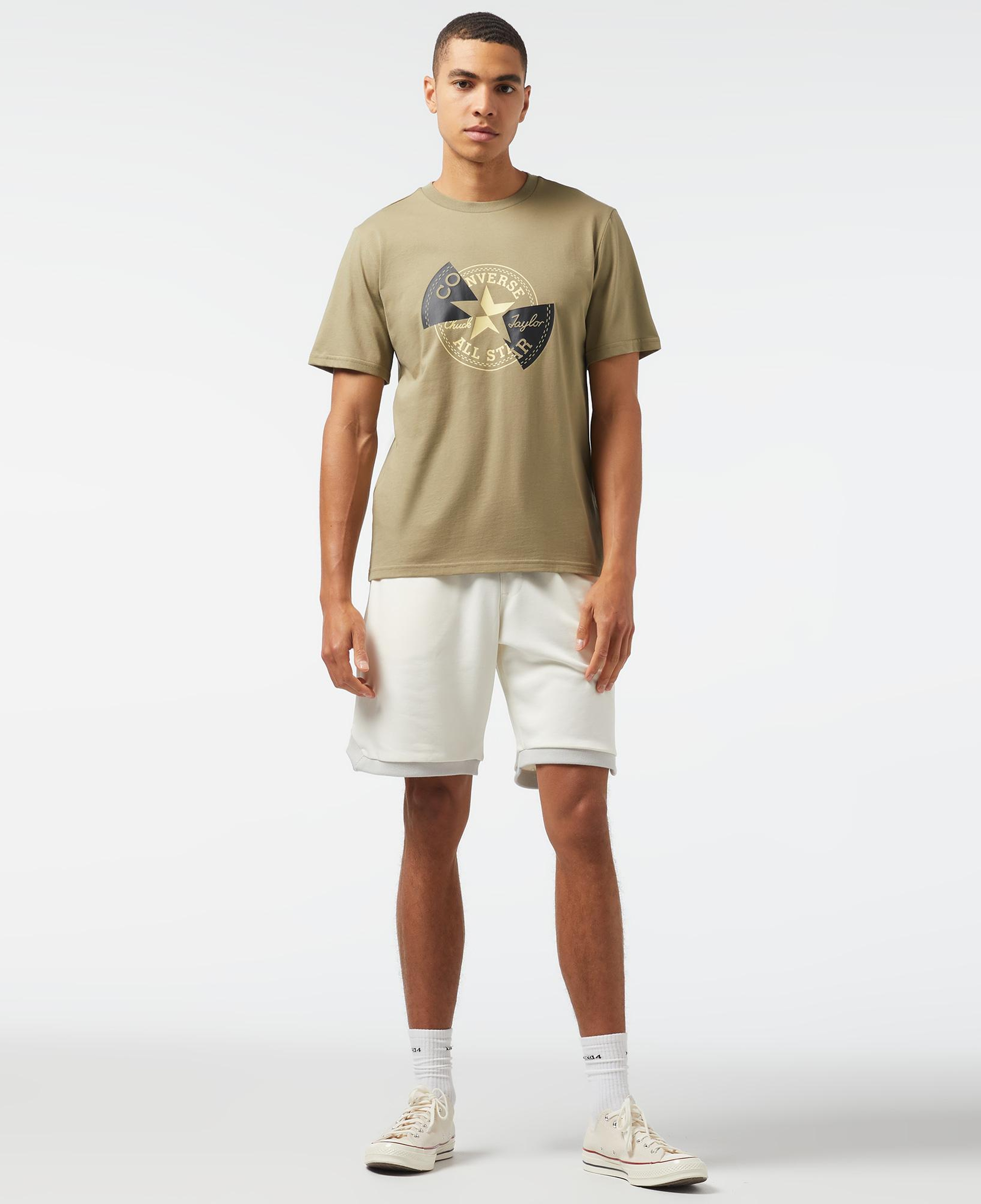 Converse Distorted Erkek Haki T-Shirt
