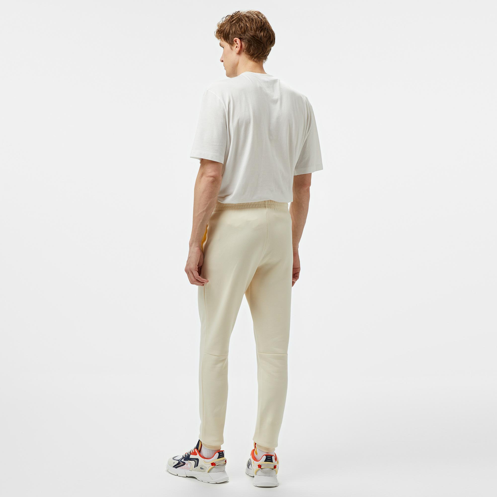 Erkek Slim Fit Krem Eşofman Altı