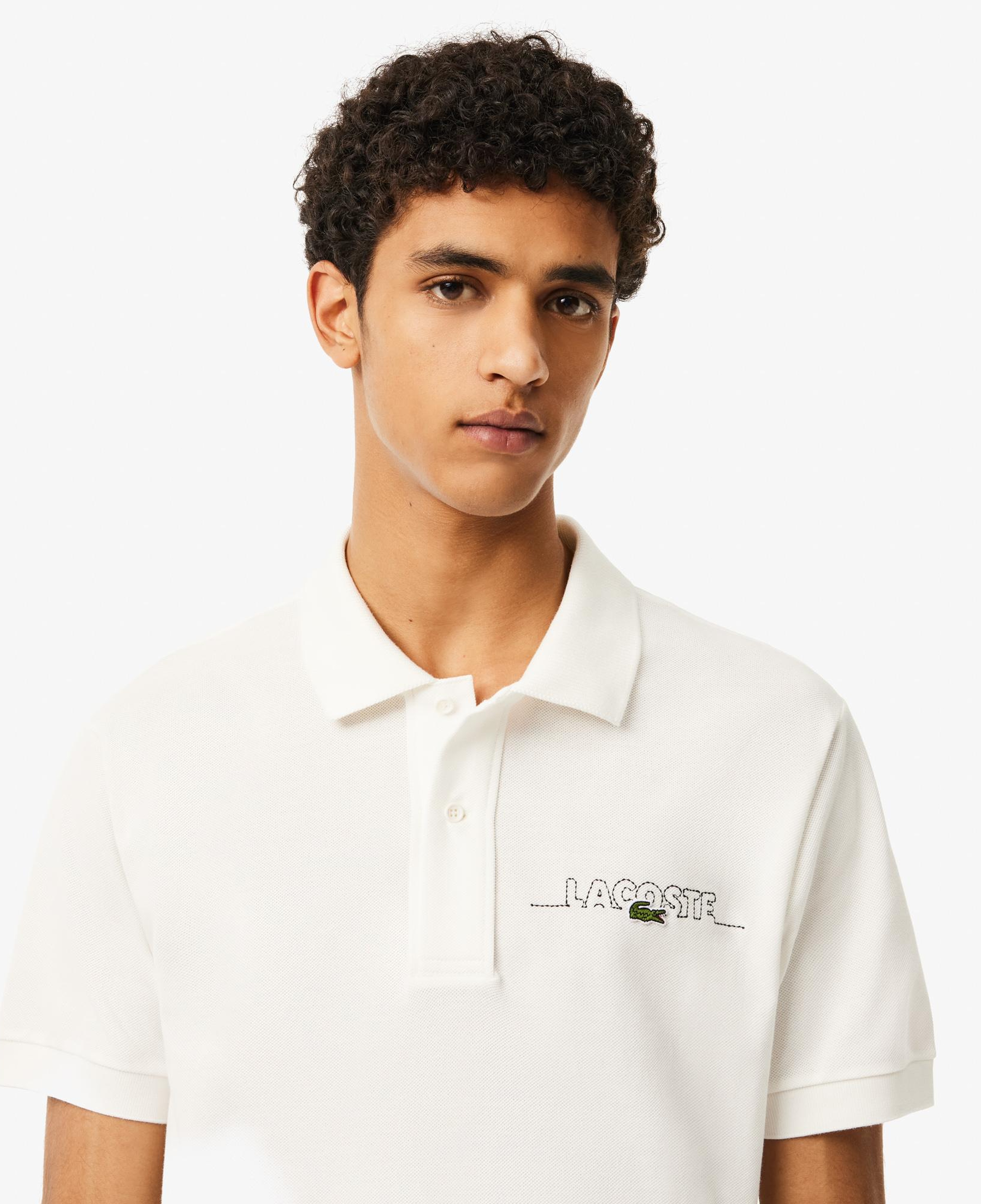 Erkek Classic Fit Beyaz Polo