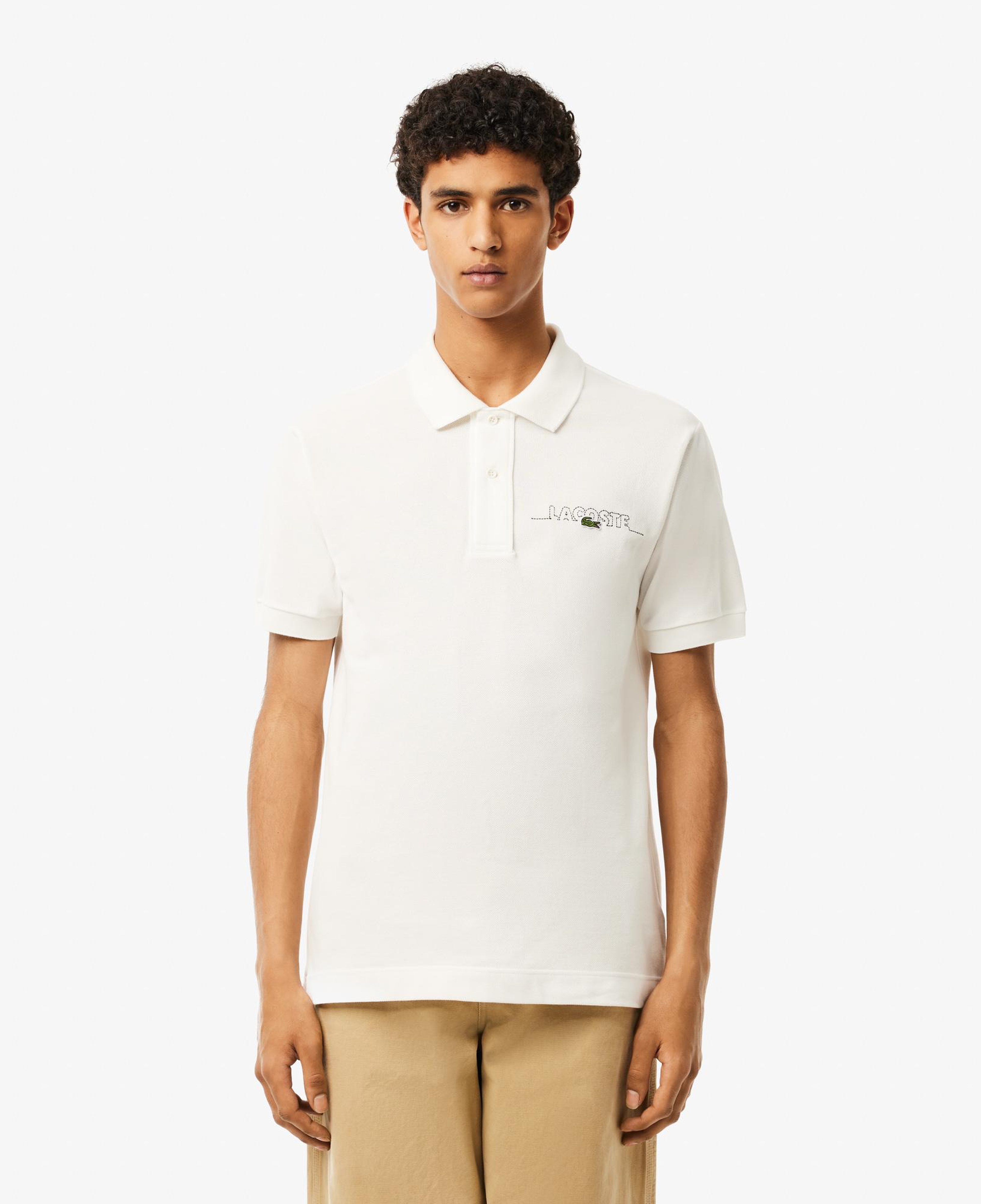 Erkek Classic Fit Beyaz Polo