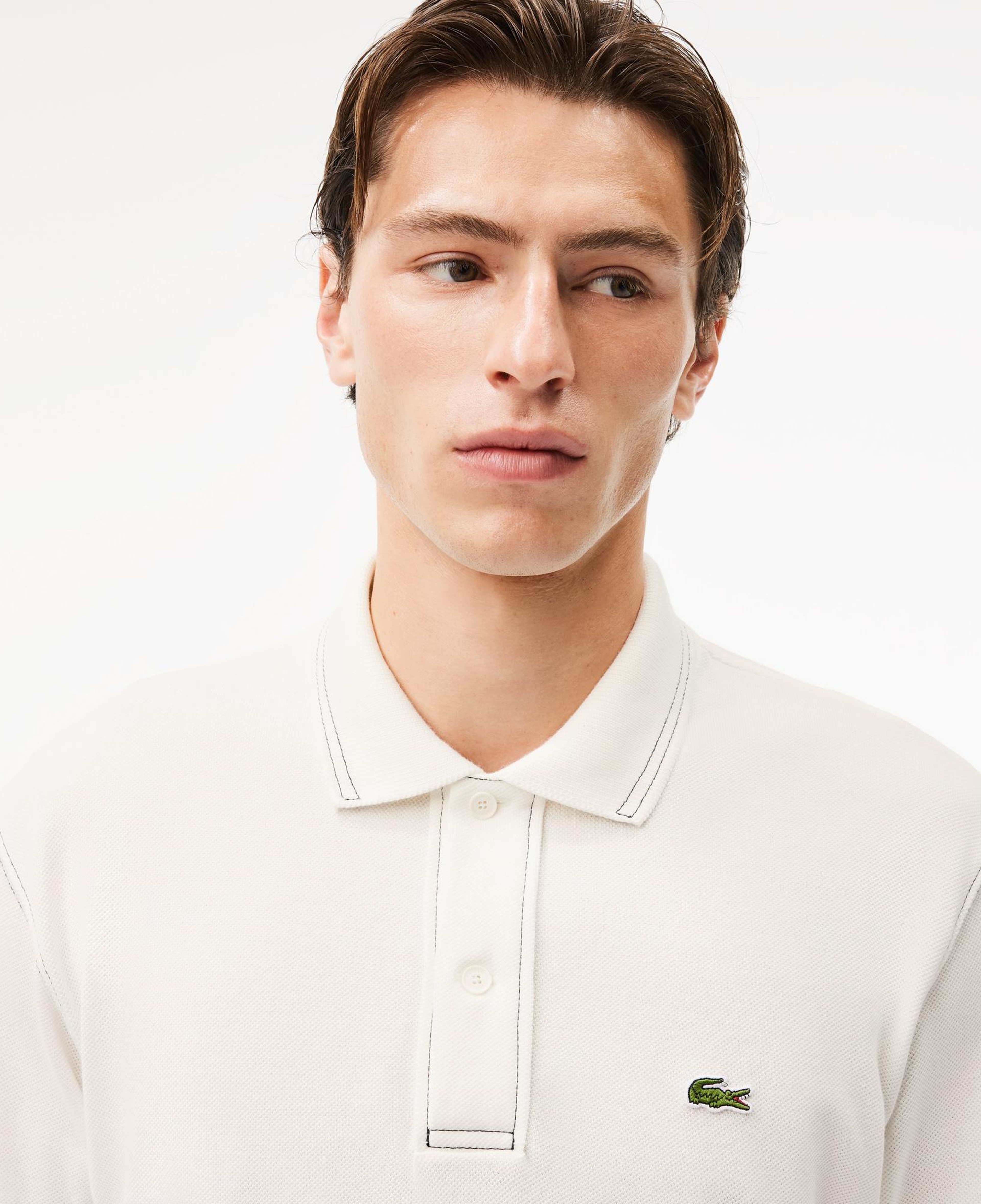 Erkek Classic Fit Organik Pamuk Beyaz Polo