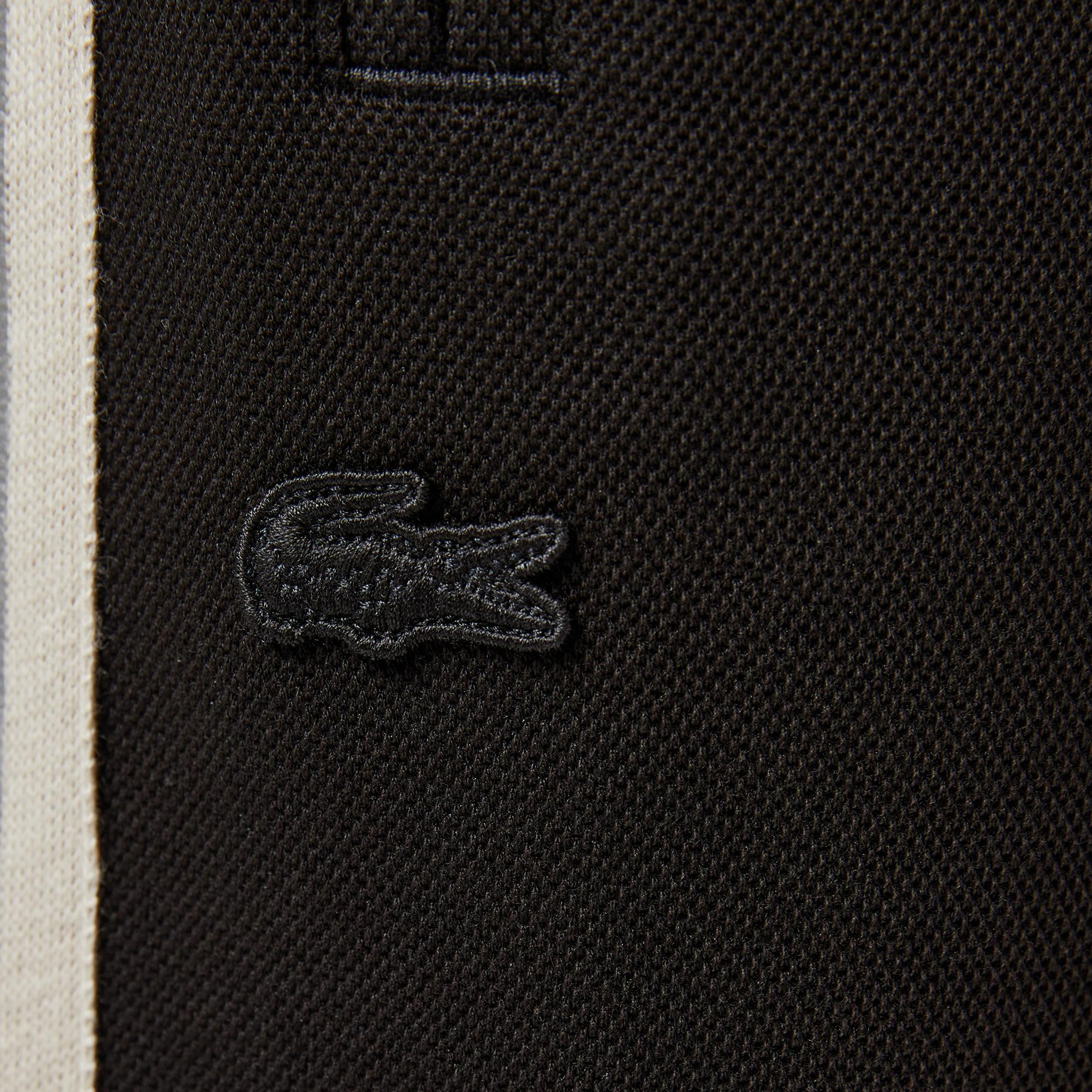 Erkek Slim Fit Çizgili Siyah Eşofman Altı
