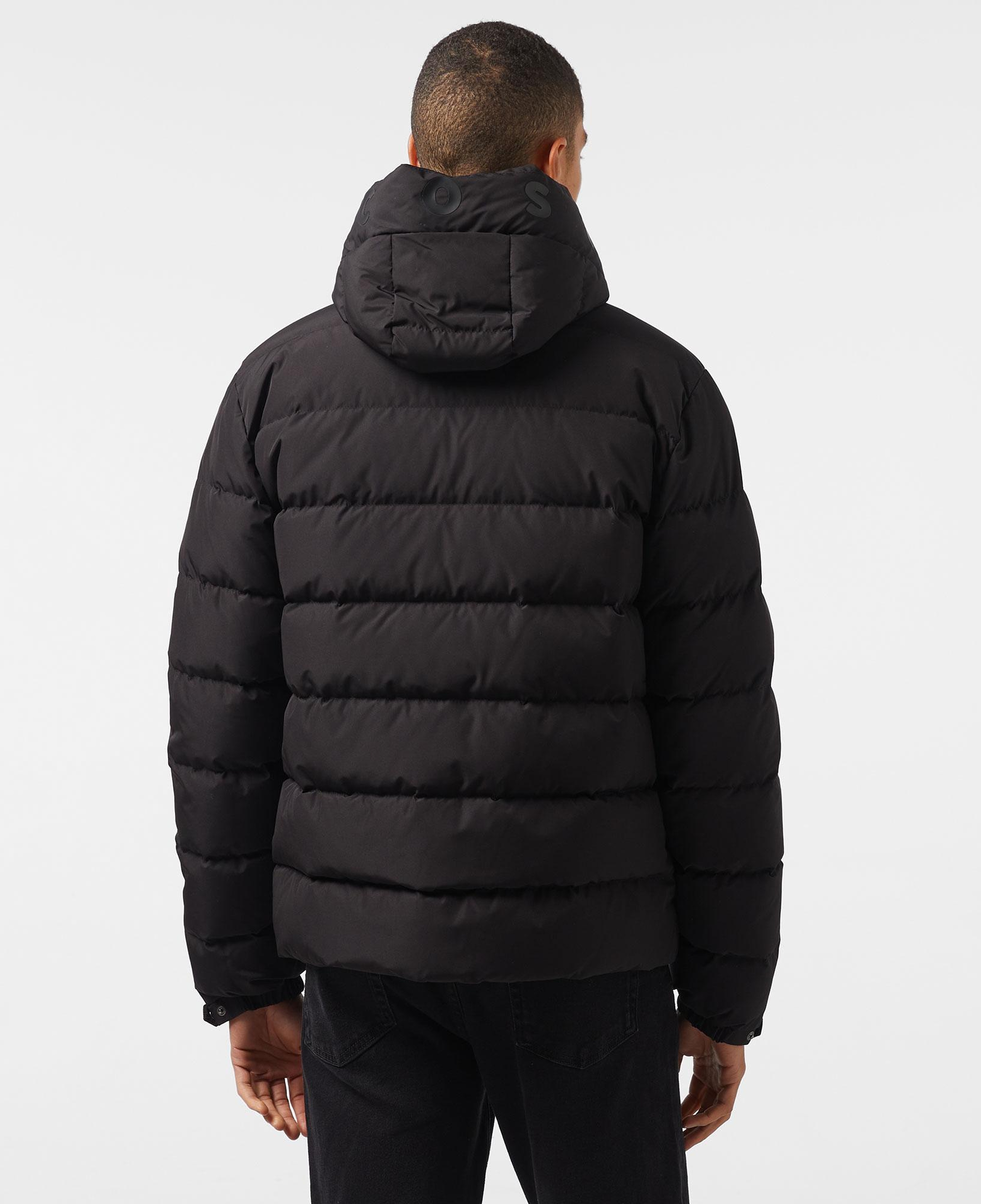 Erkek Regular Fit Kapüşonlu Siyah Şişme Mont