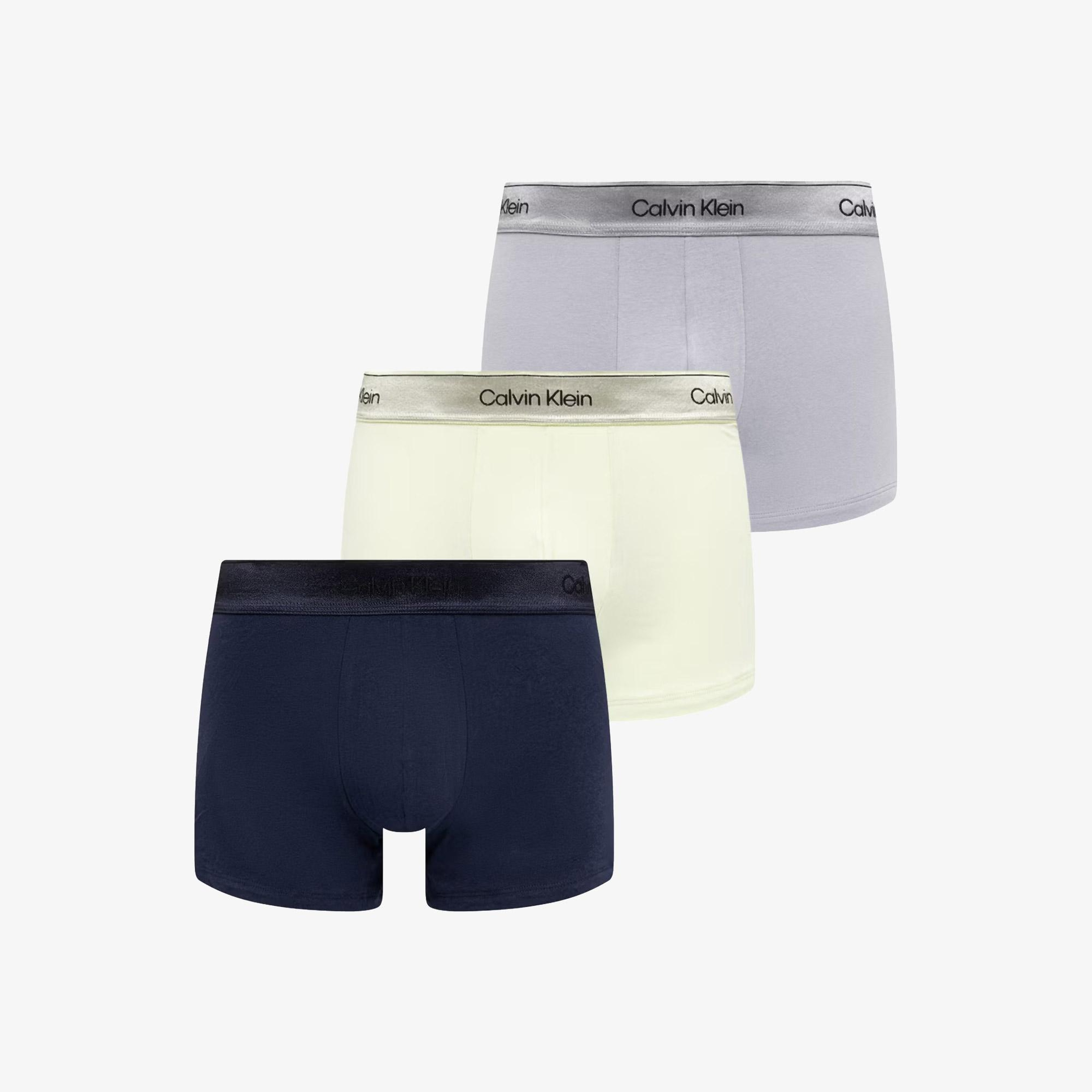 Calvin Klein Trunk 3'lü Erkek Yeşil Boxer