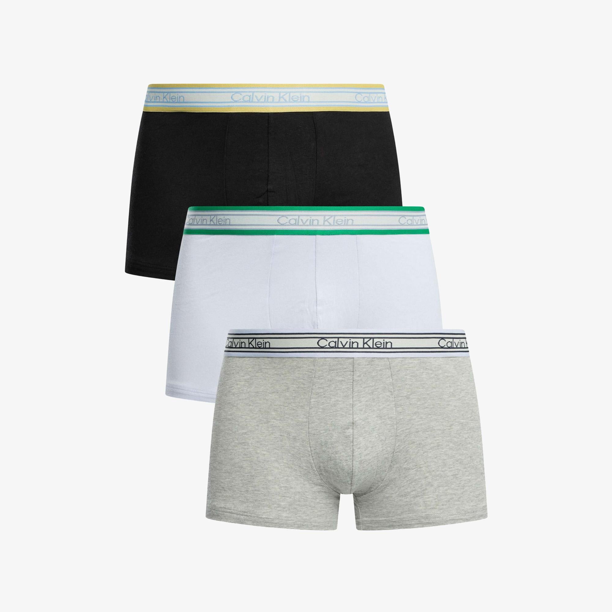 Calvin Klein Trunk 3'lü Erkek Mor Boxer