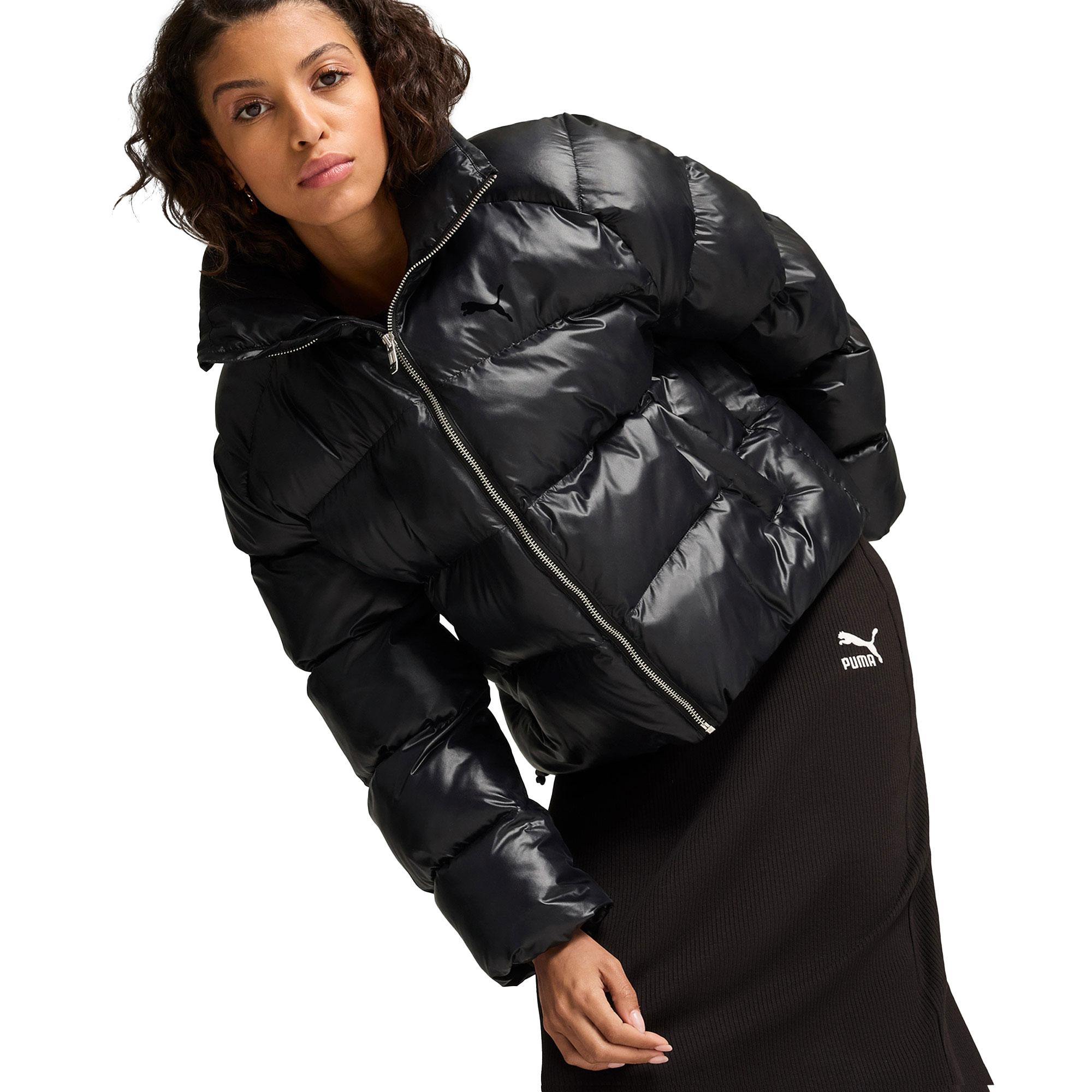 Puma Shiny Puffer Kadın Siyah Mont