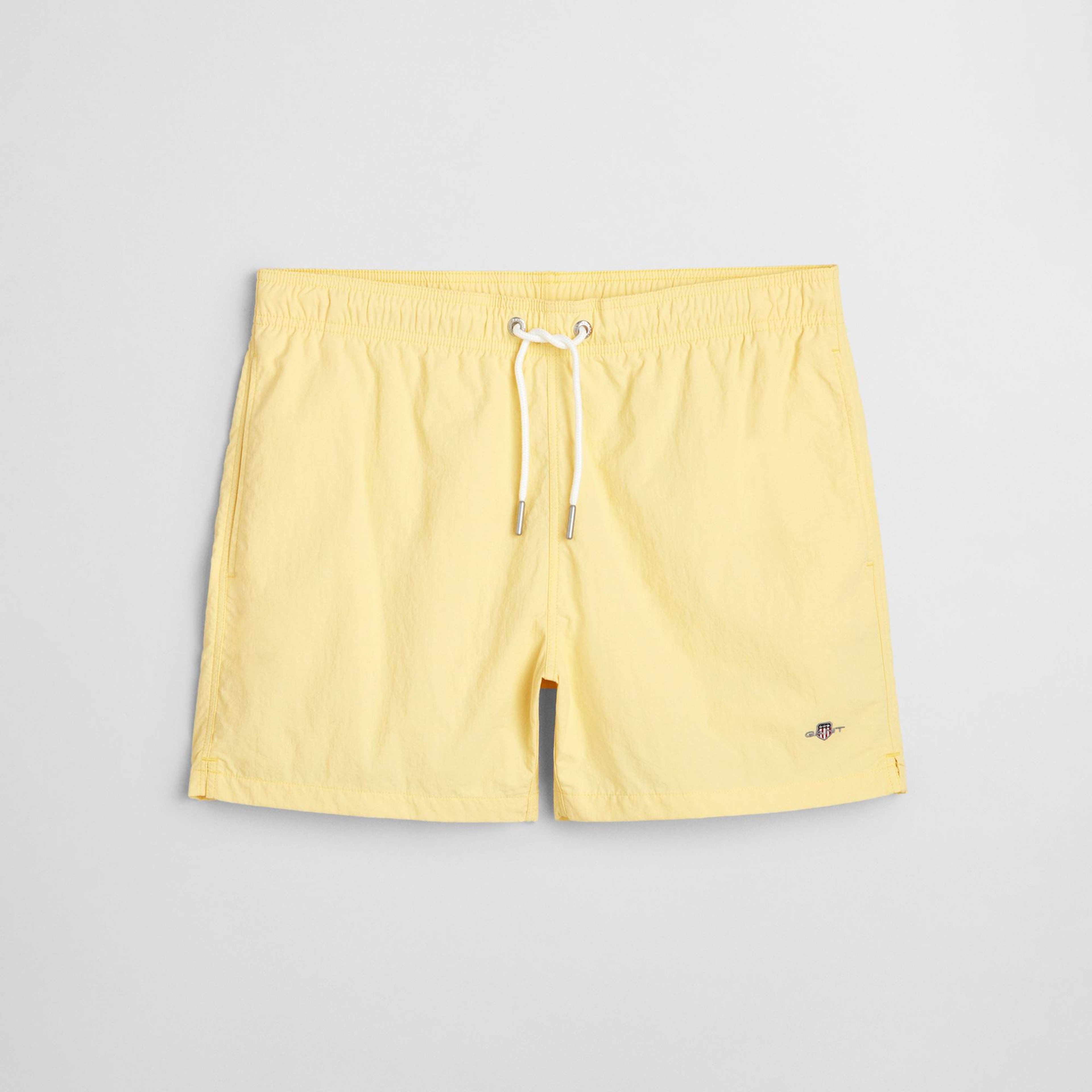 GANT Erkek Sarı Regular Fit Deniz Şortu