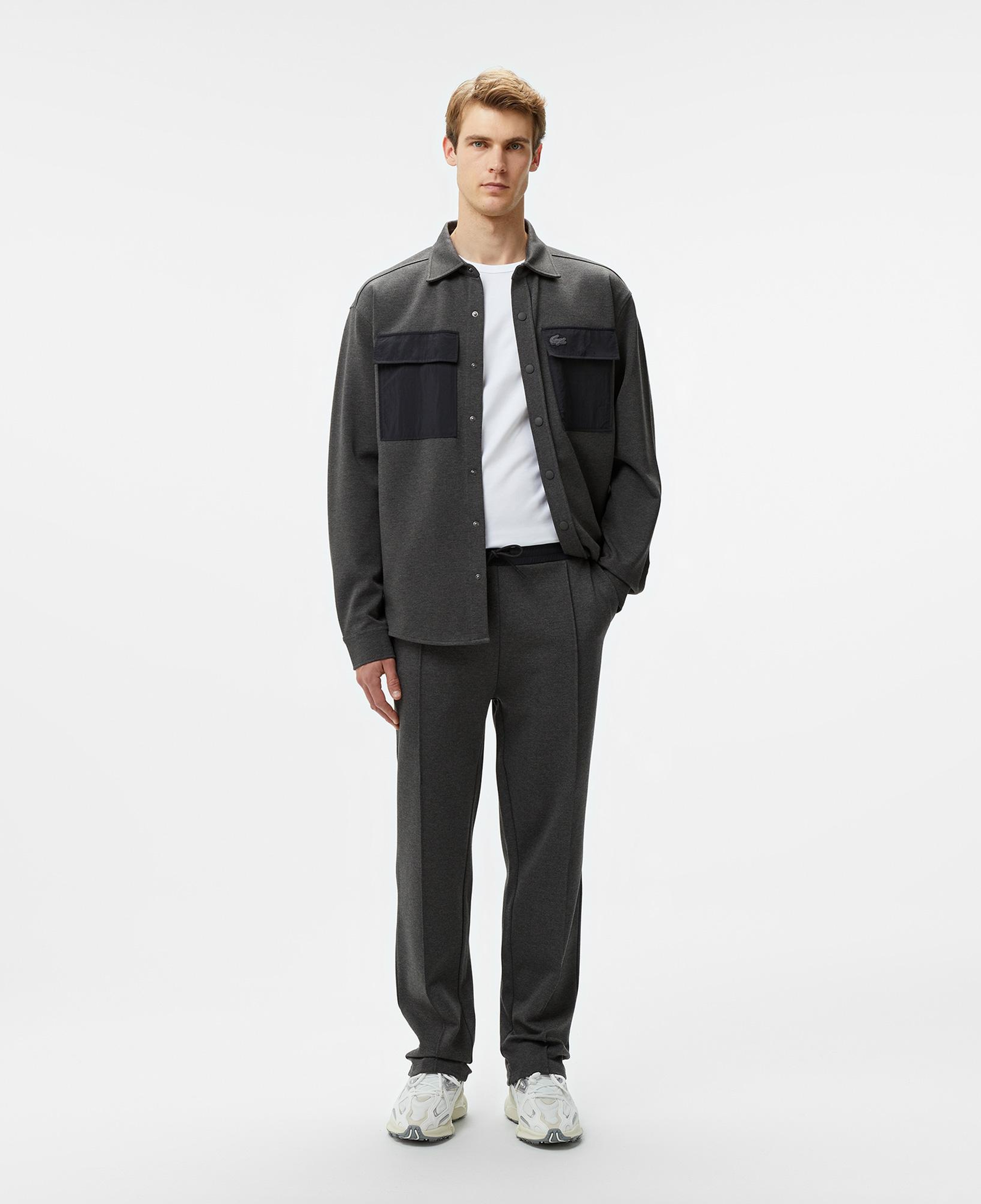Erkek Tapered Fit Chino Gri Pantolon