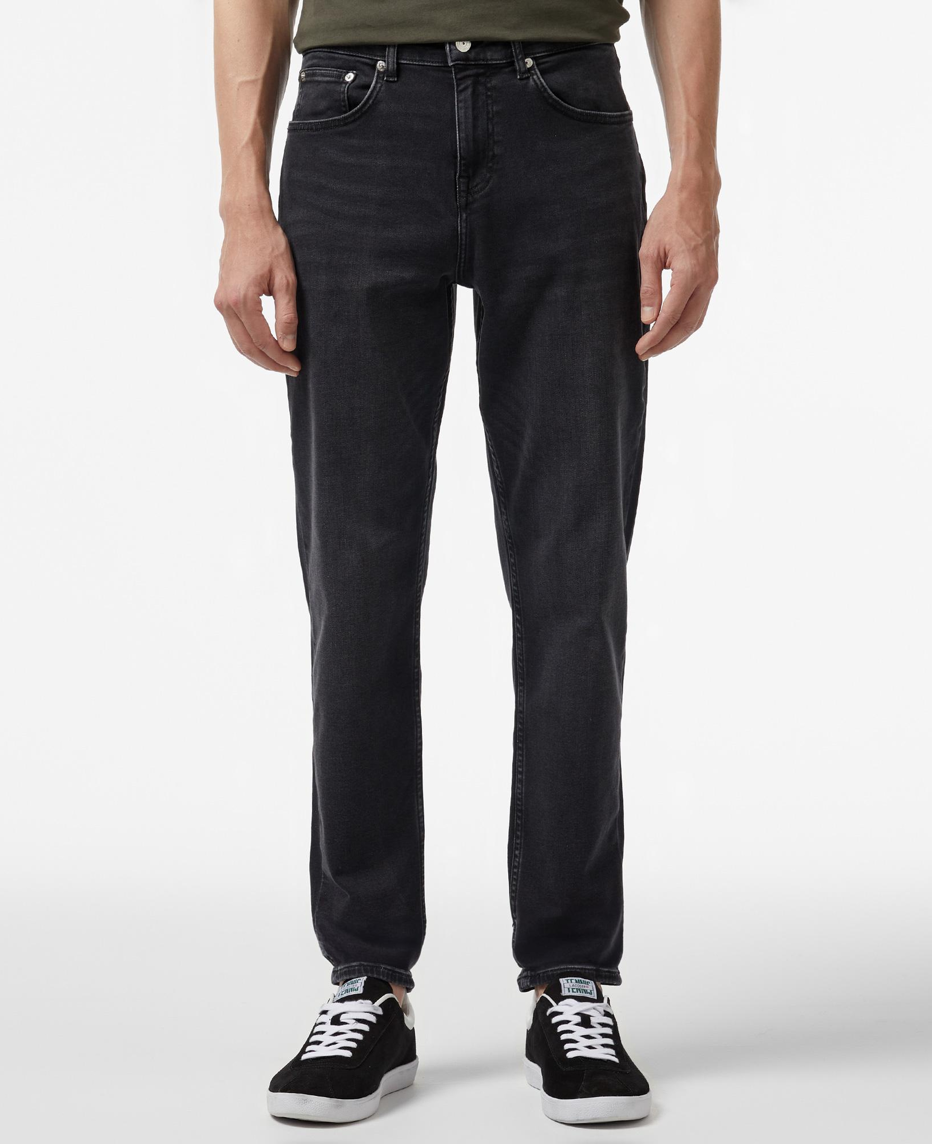 Erkek Regular Fit Denim Gri Pantolon