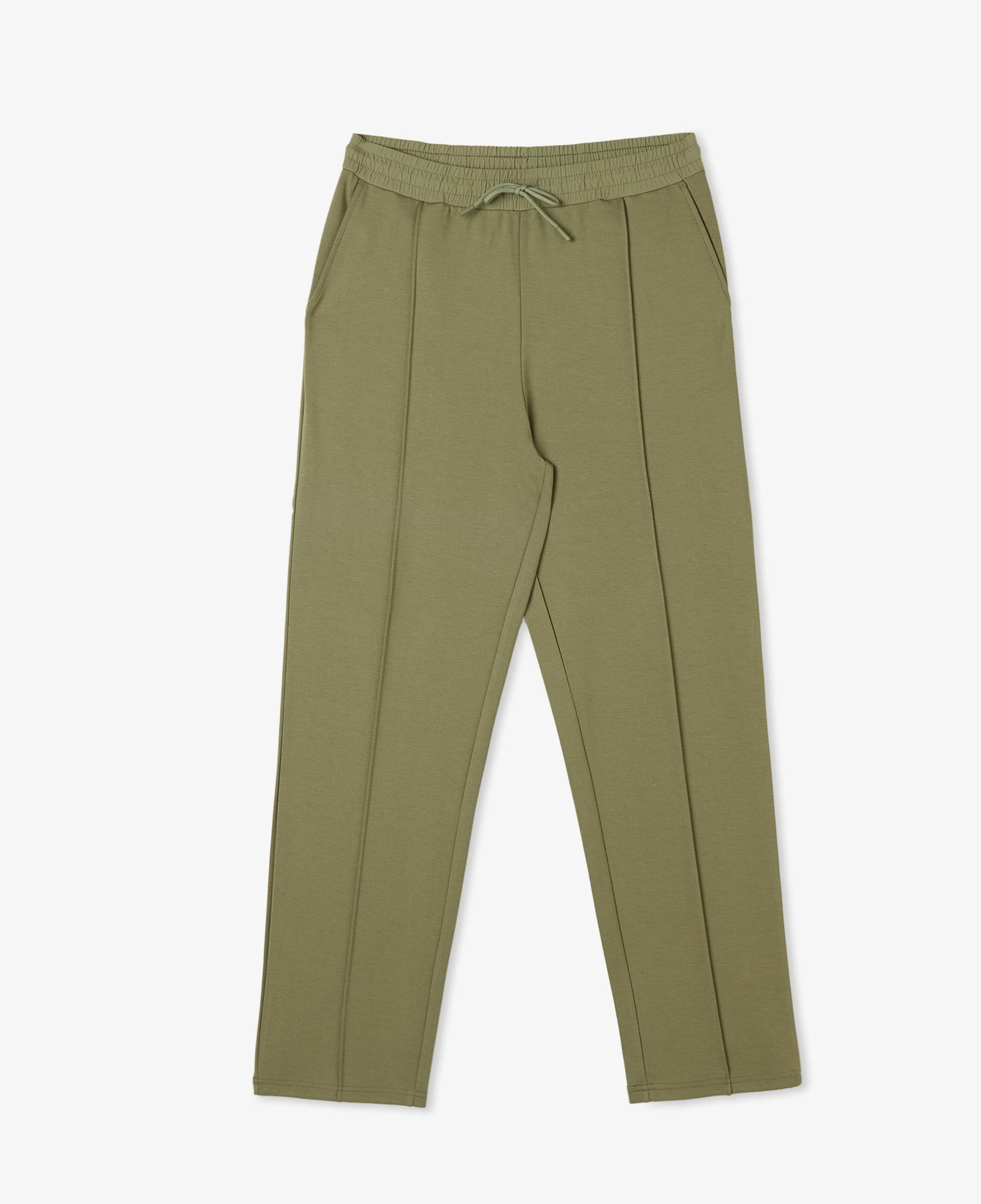 Erkek Tapered Fit Chino Haki Pantolon