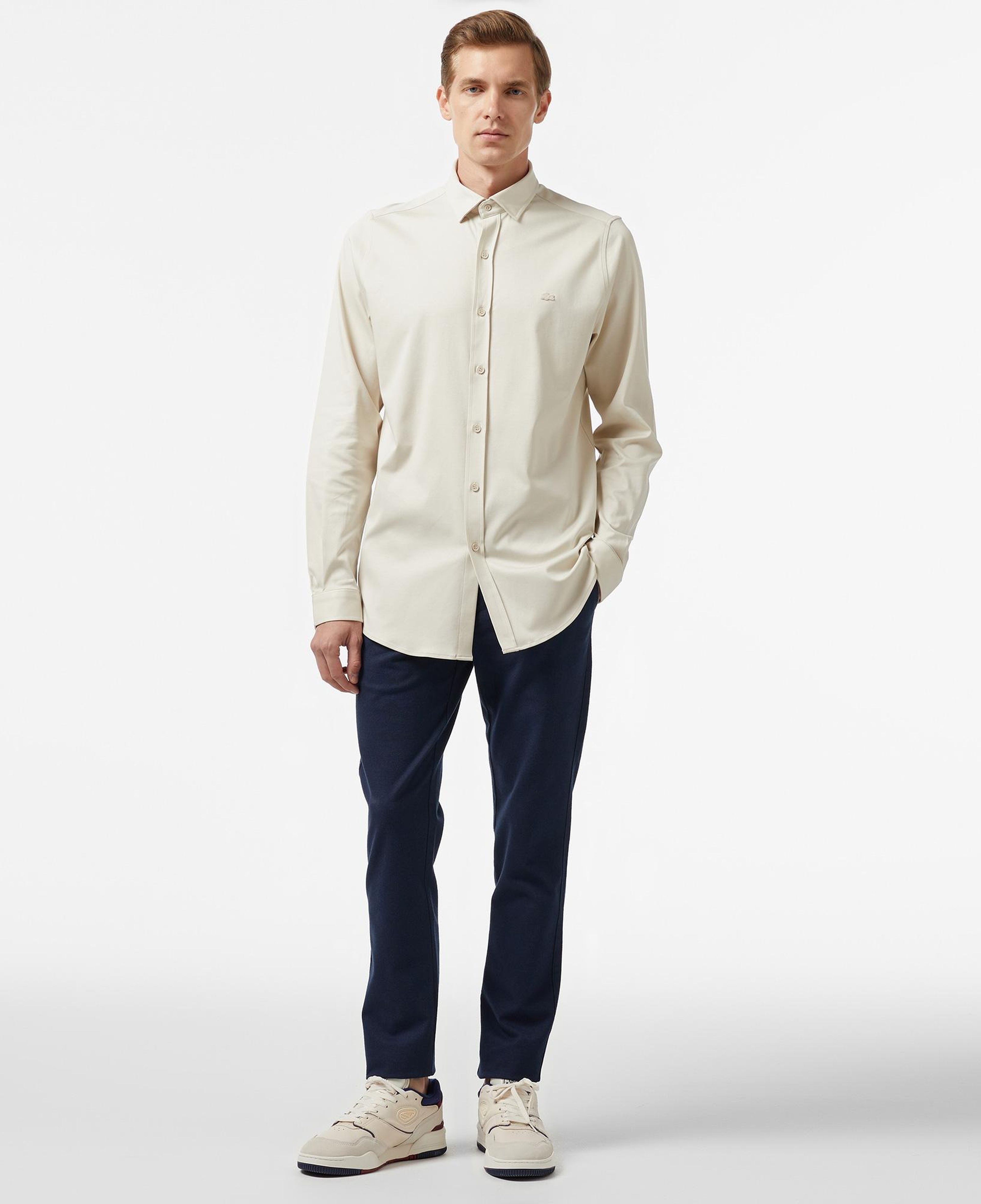Erkek Slim Fit Gri Gömlek