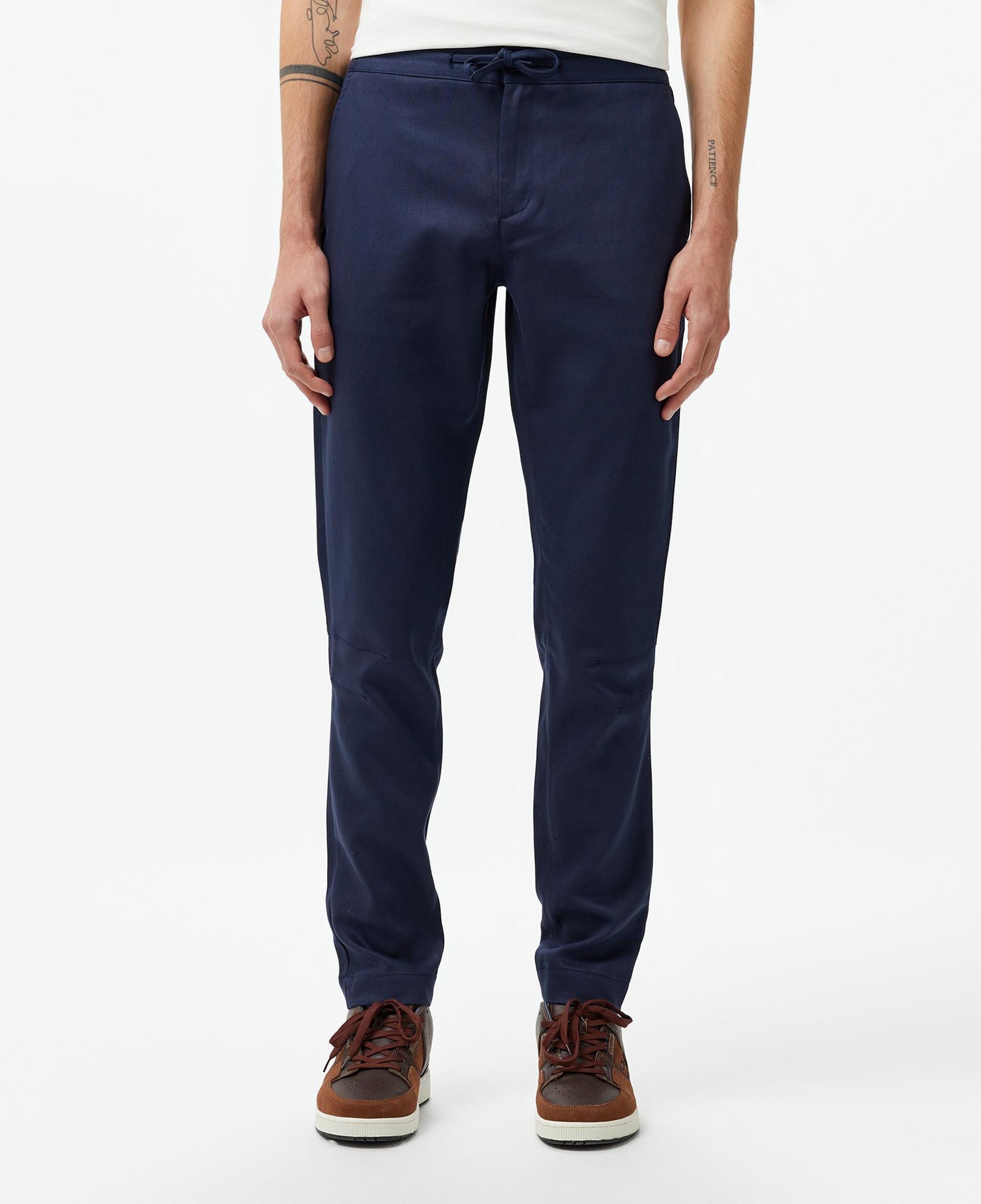 Erkek Straight Fit Chino Lacivert Pantolon