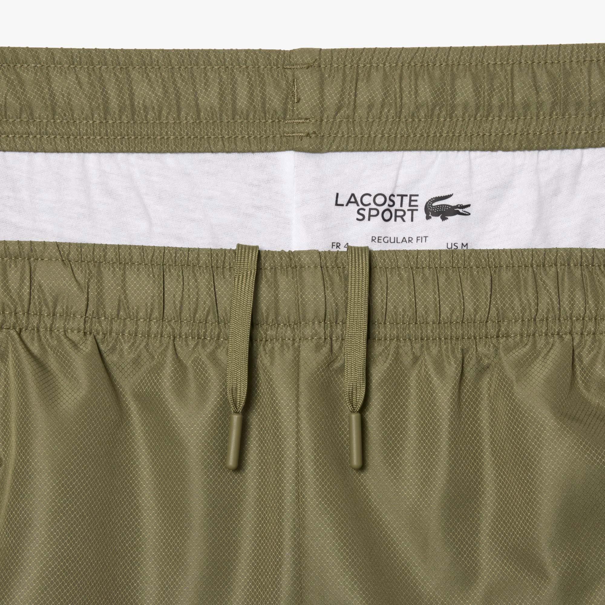 Lacoste Erkek Regular Fit Fermuarlı Yaka Baskılı Haki Eşofman Takımı