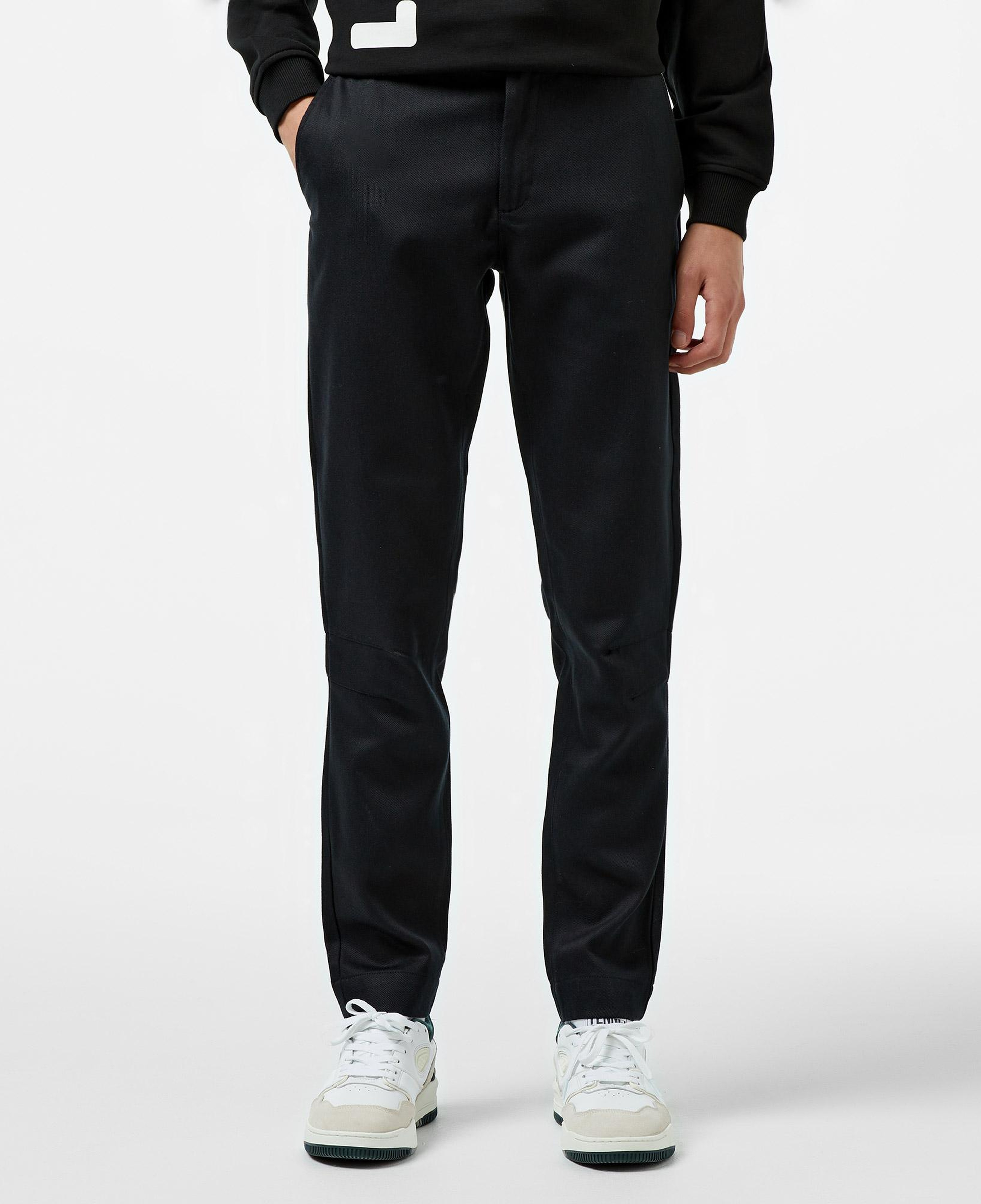 Erkek Straight Fit Chino Siyah Pantolon