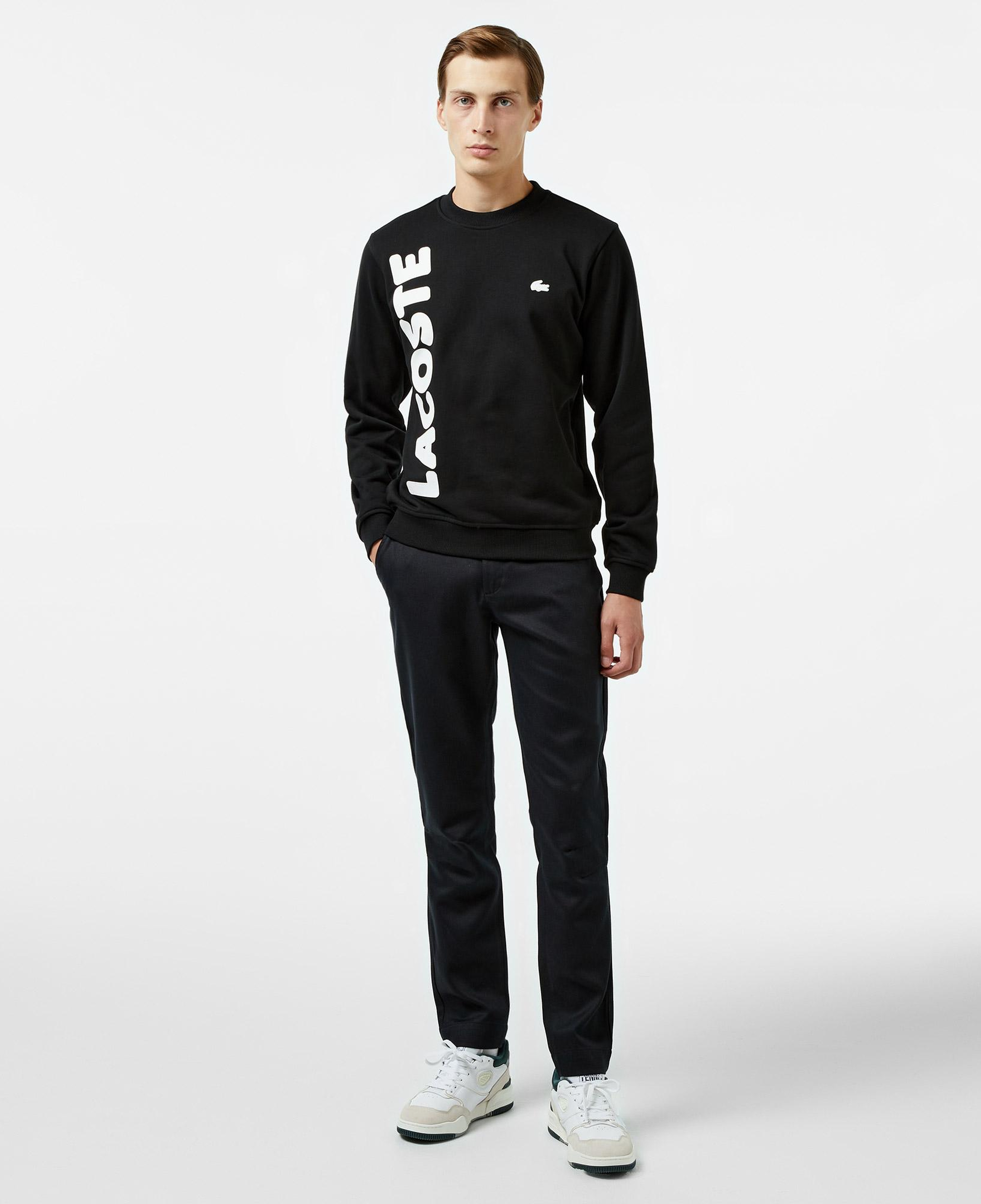 Erkek Straight Fit Chino Siyah Pantolon