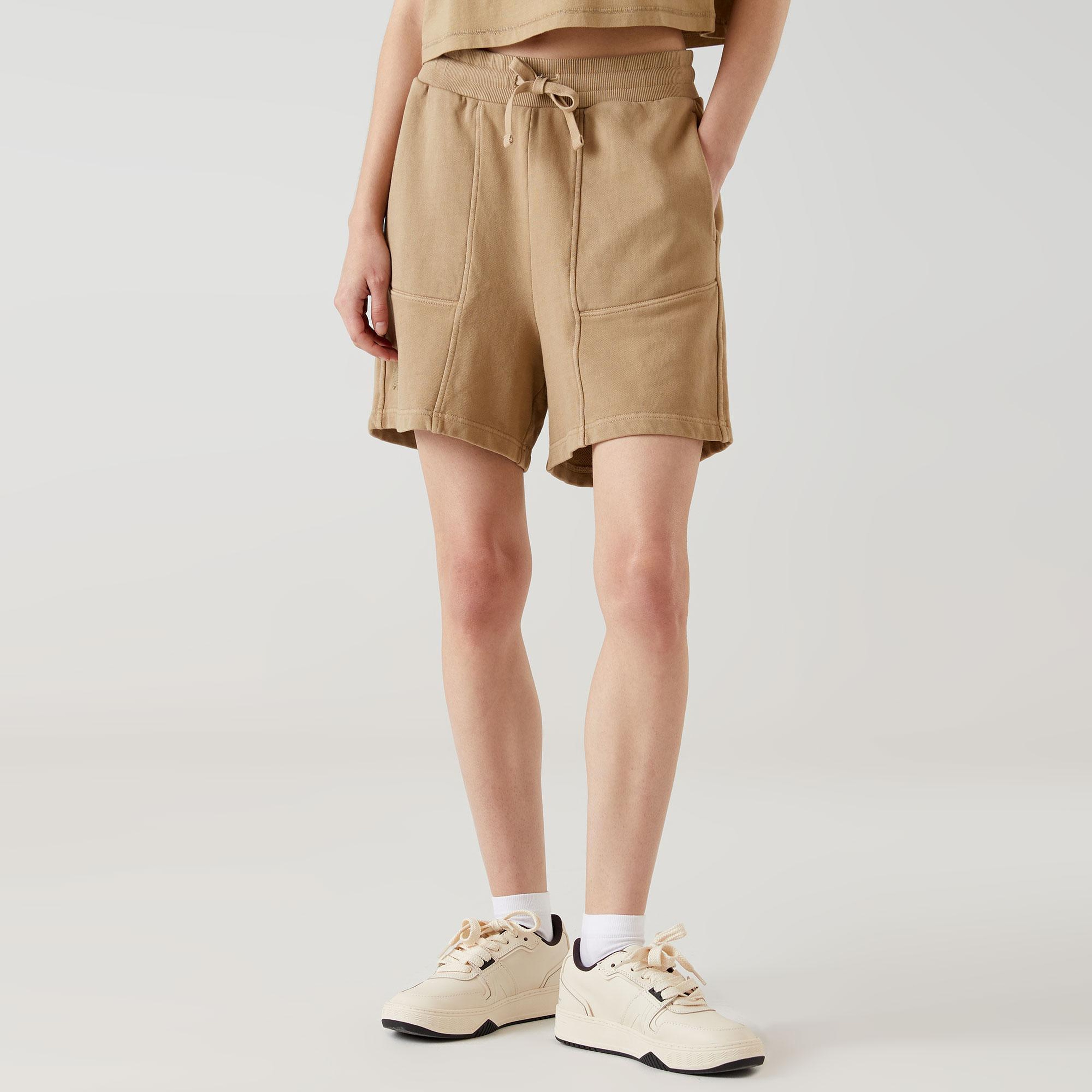 Lacoste x House of SuperStep Kadın Kahverengi Şort